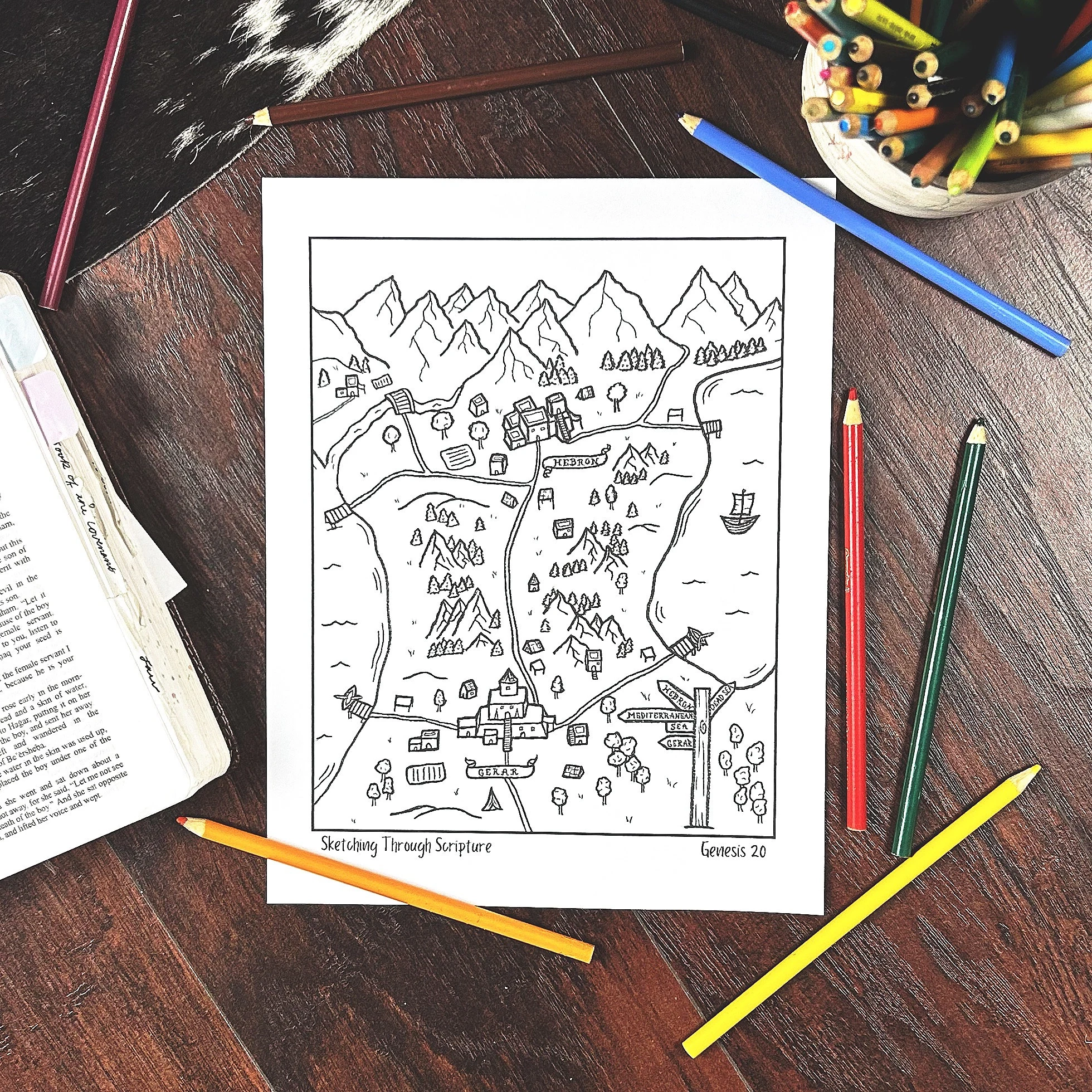 journey of abraham map etsy
