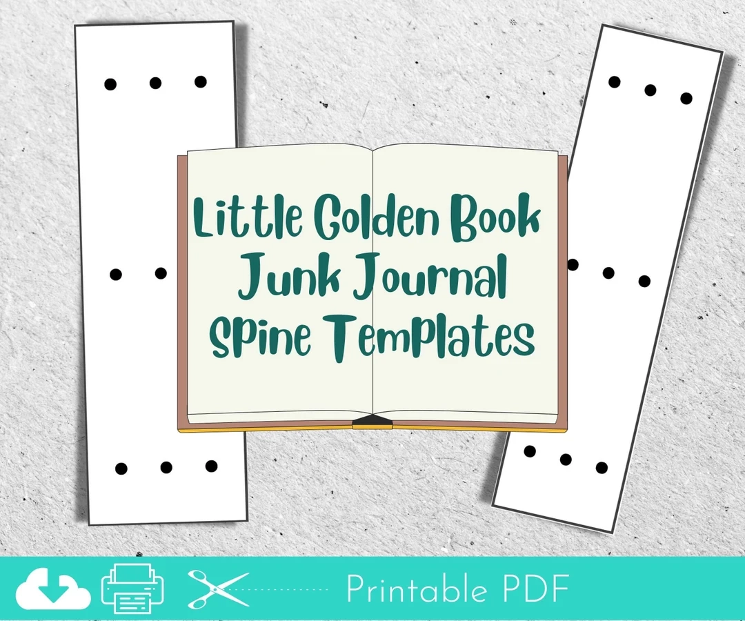 Printable Blank Book Spine Template