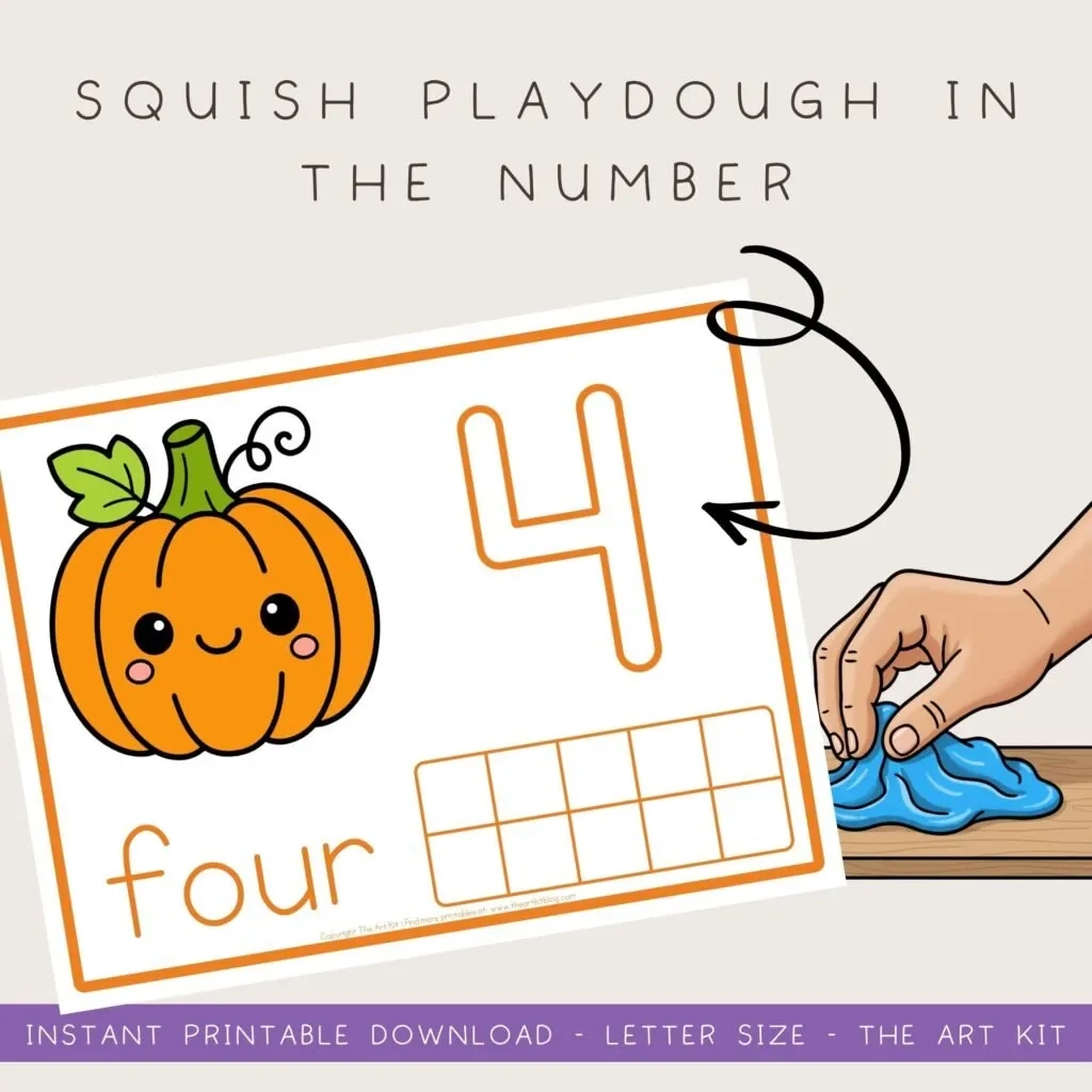 Blank Ten Frame Printable Pumpkins