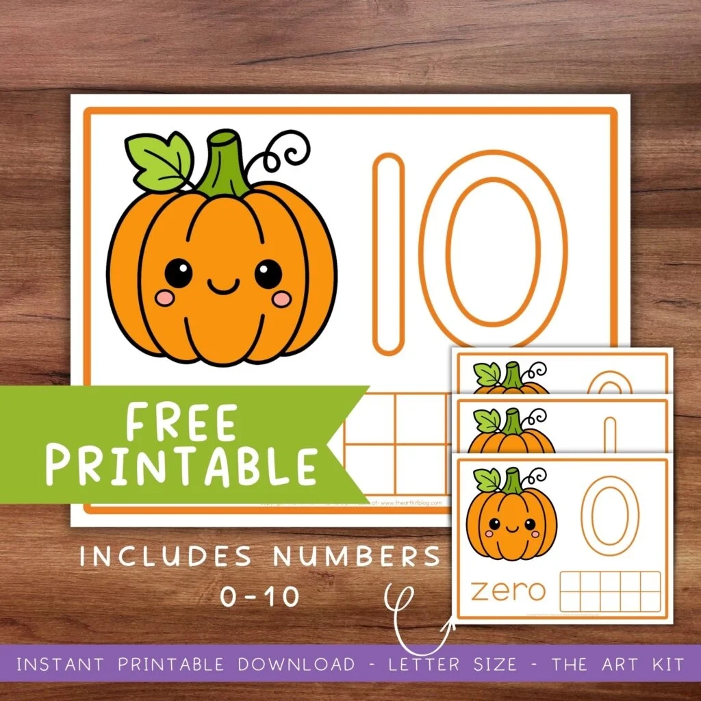 Kawaii Pumpkin Ten Frames Fun Fall Math Activity For Kids The 