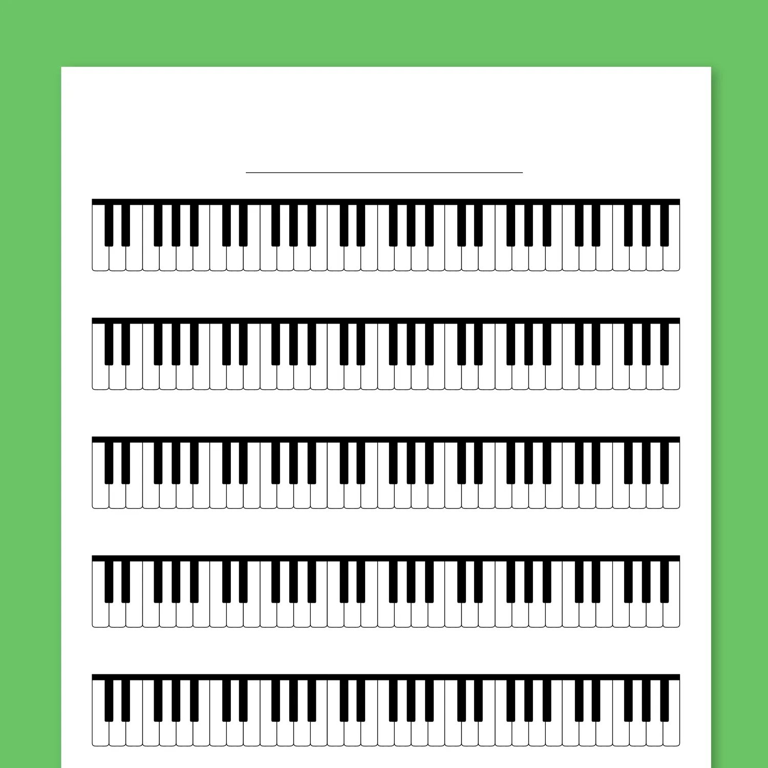 Printable Blank Keyboard