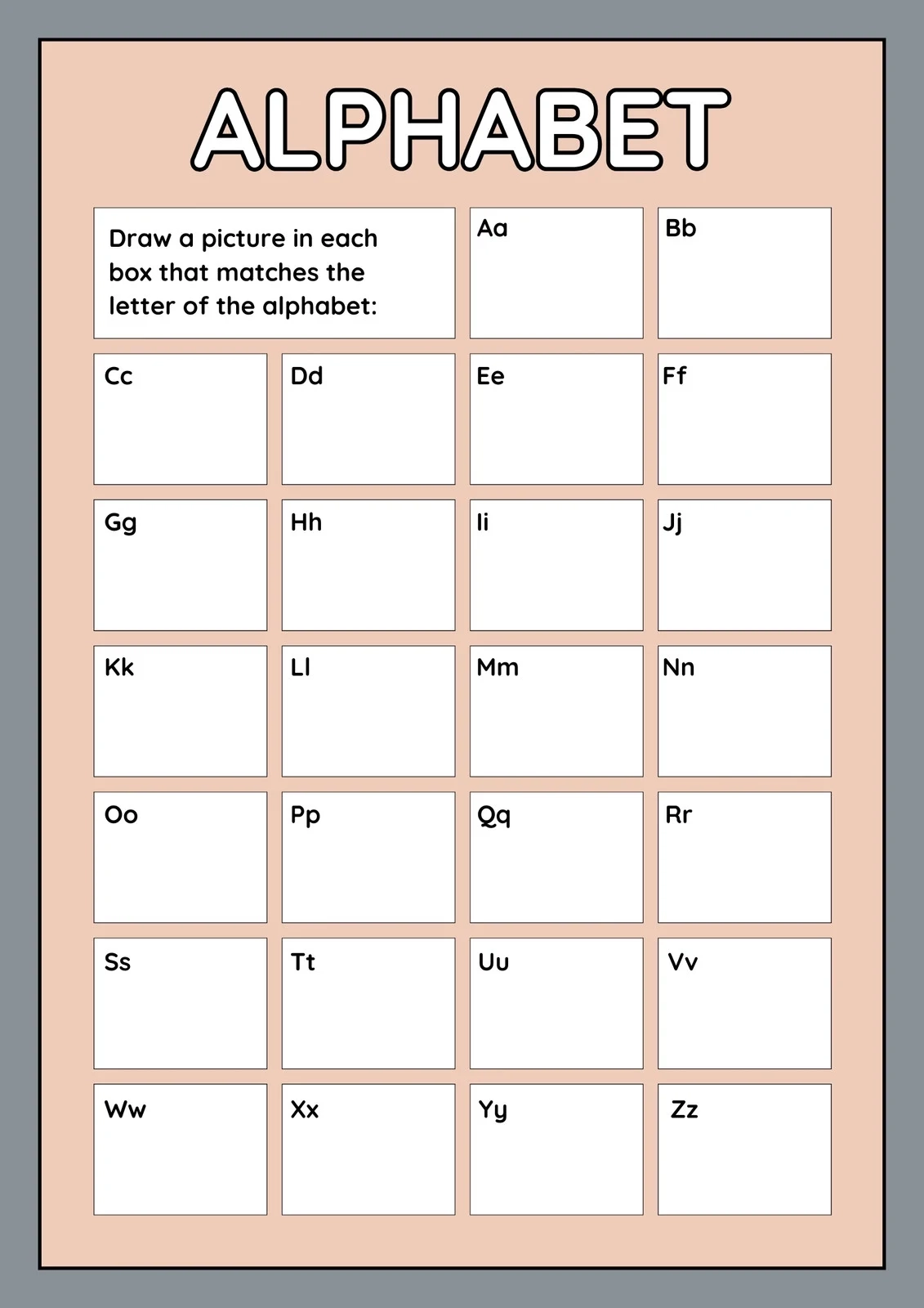Kostenlos Anpassbare Vorlagen Zum Thema Alphabet Canva