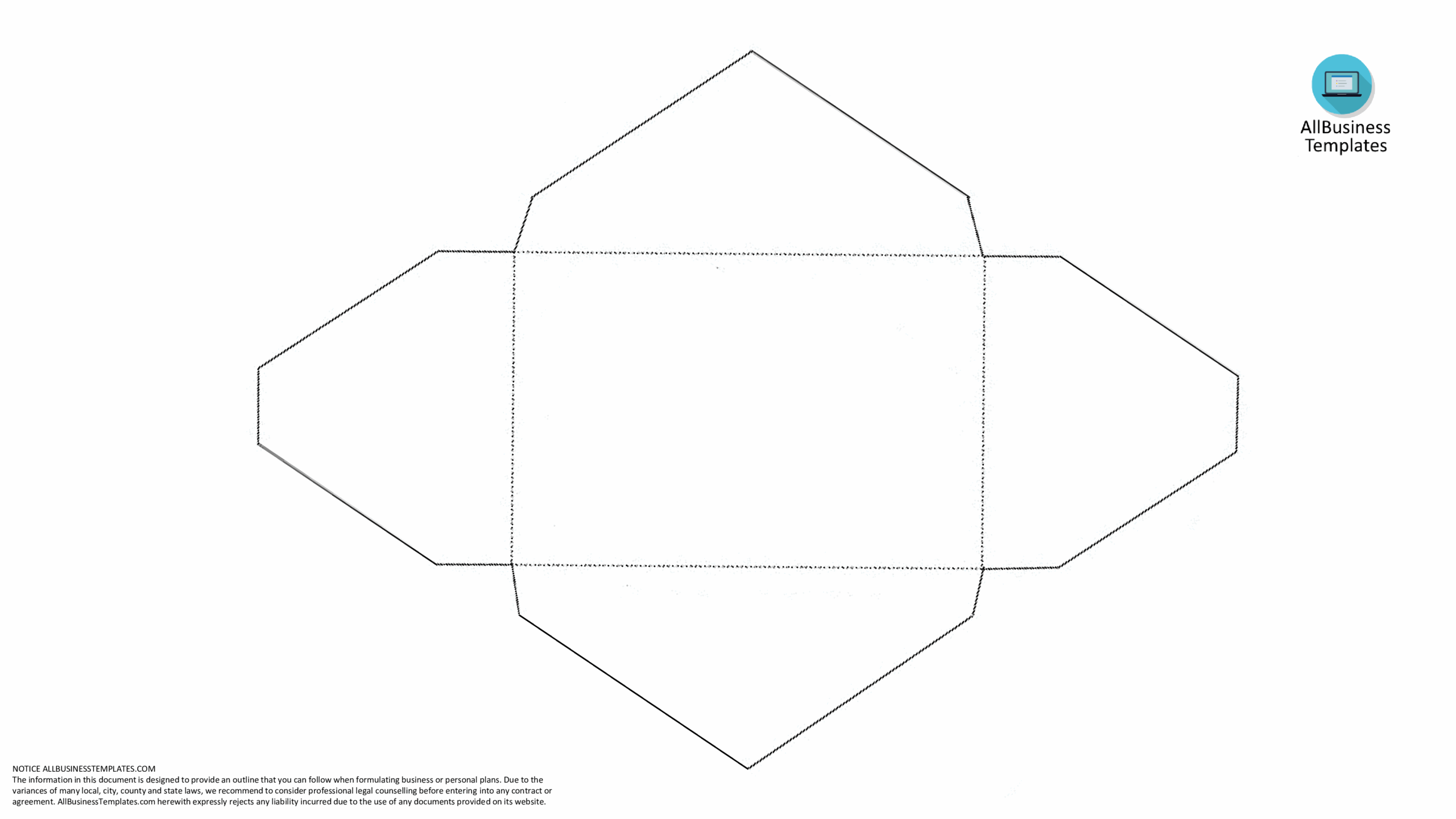 Kostenloses Blank Envelope Template