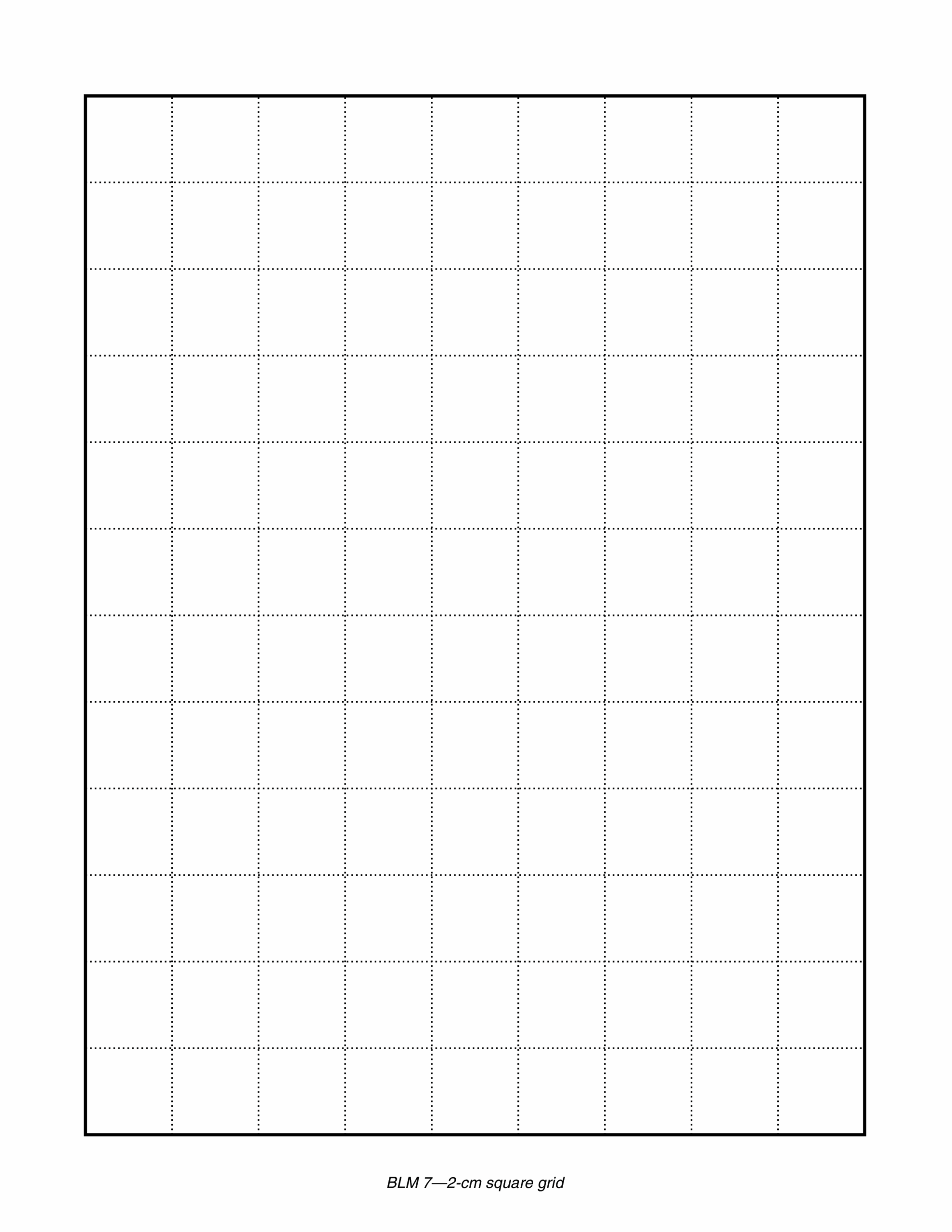 Blank Grid Printable
