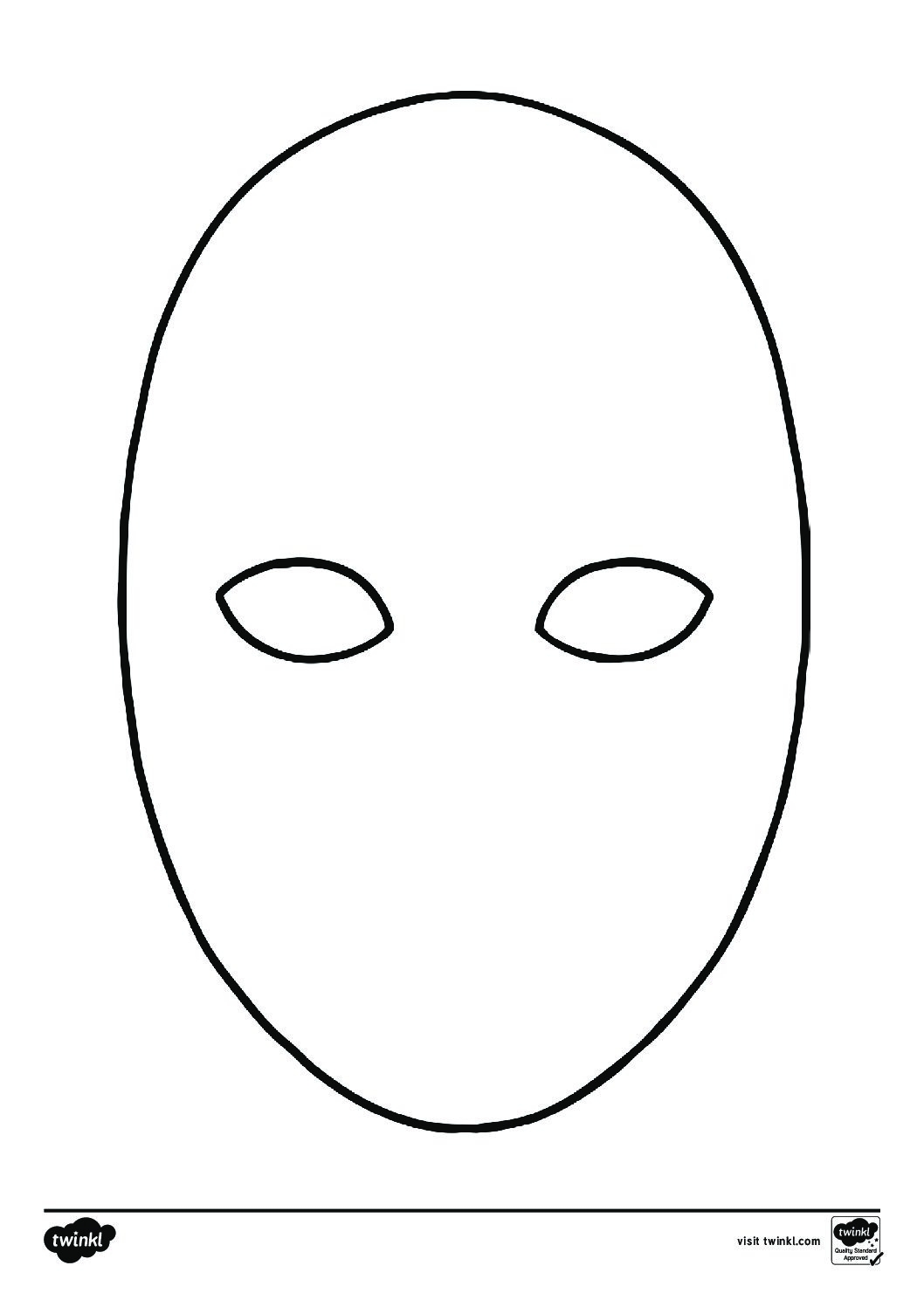 Blank Mask Printable
