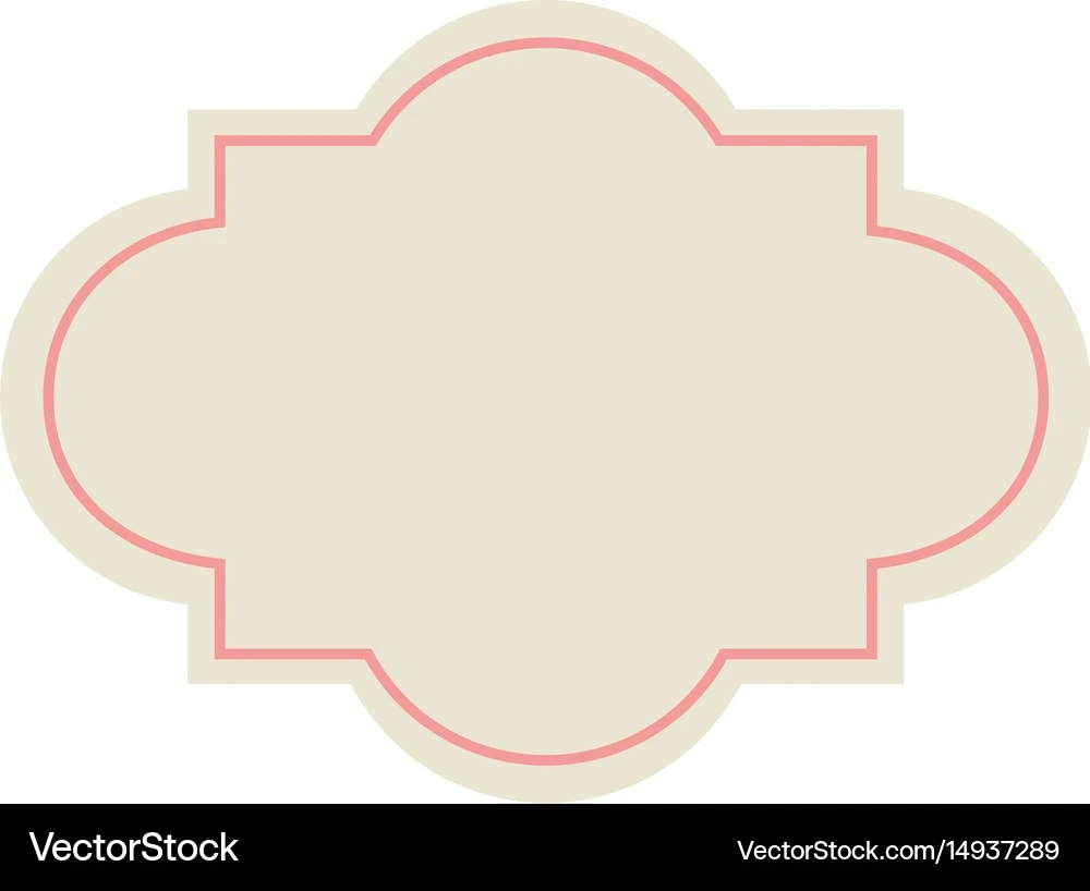 Label Decoration Premium Template Blank Design Vector Image