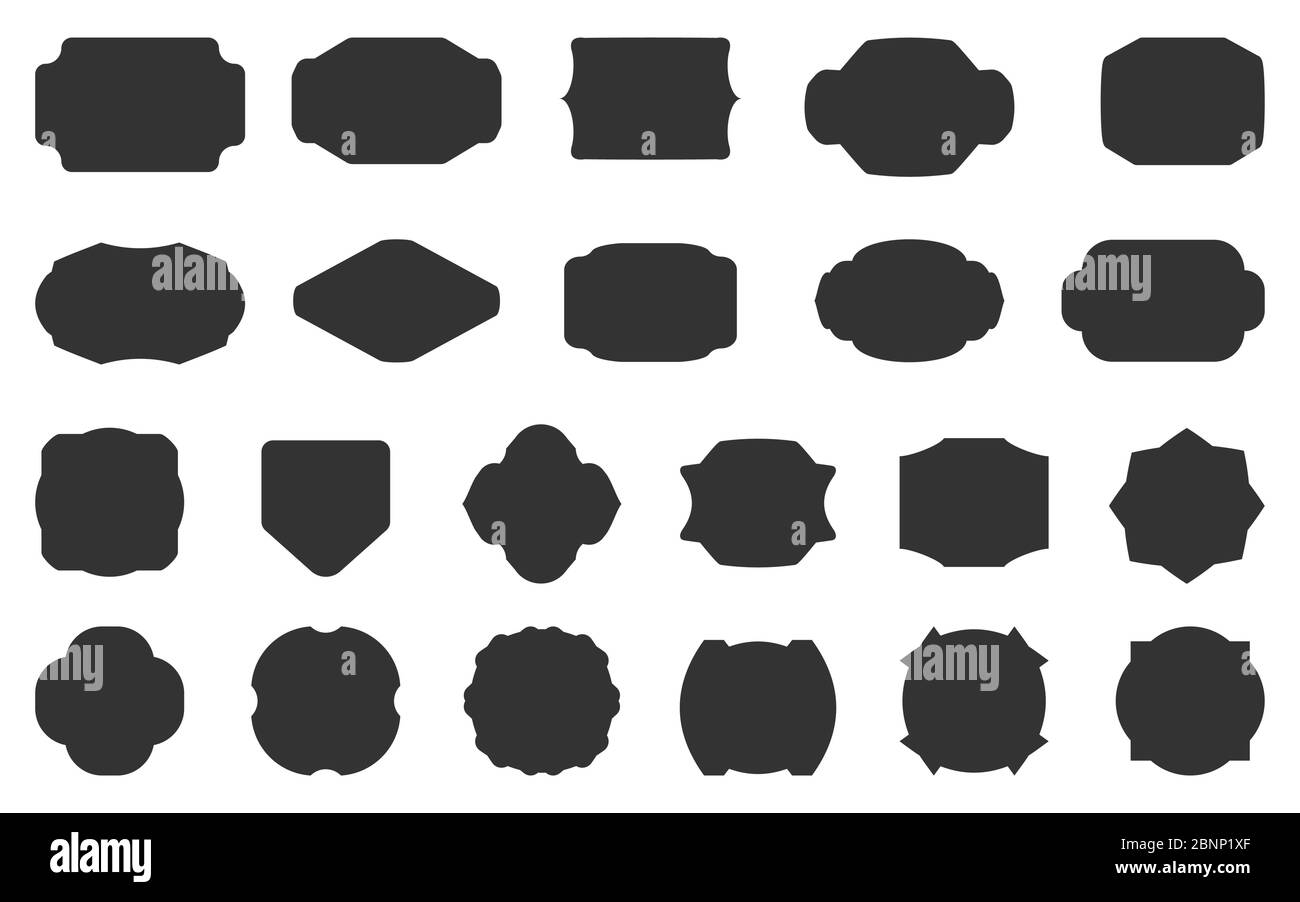Black Blank Printable Tags