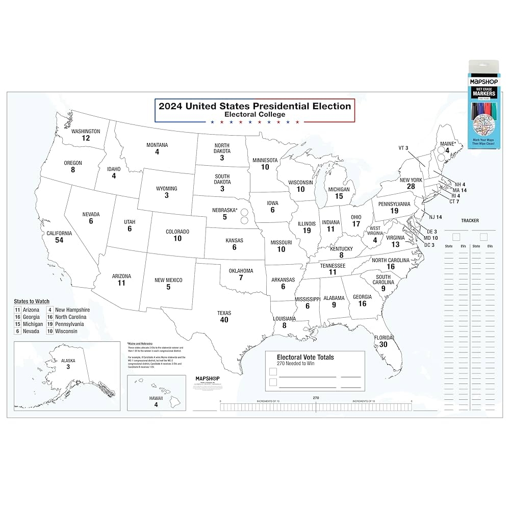 Blank Printable Electoral College Map