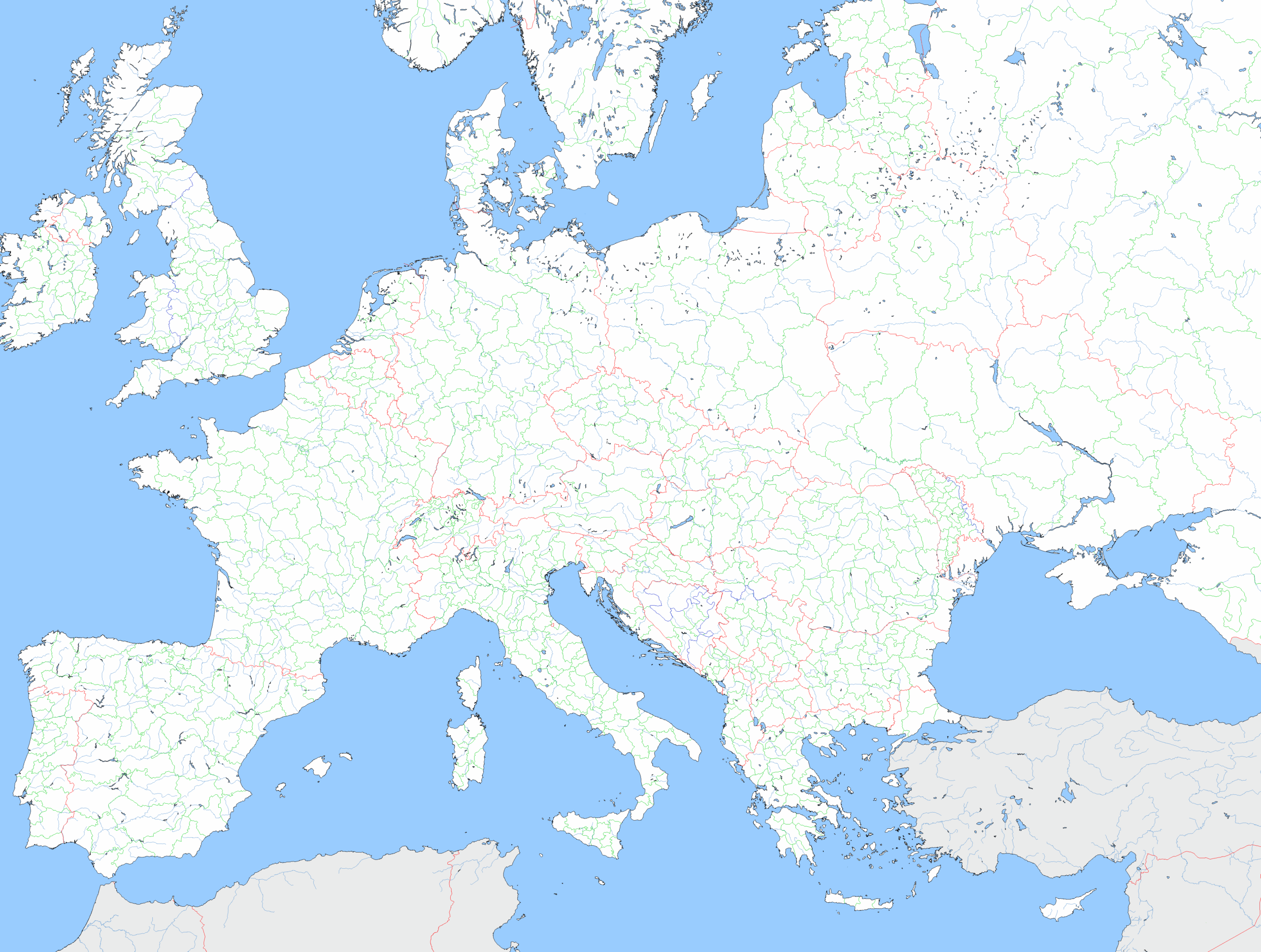 Large Blank Europe Template By Mdc01957 On DeviantArt