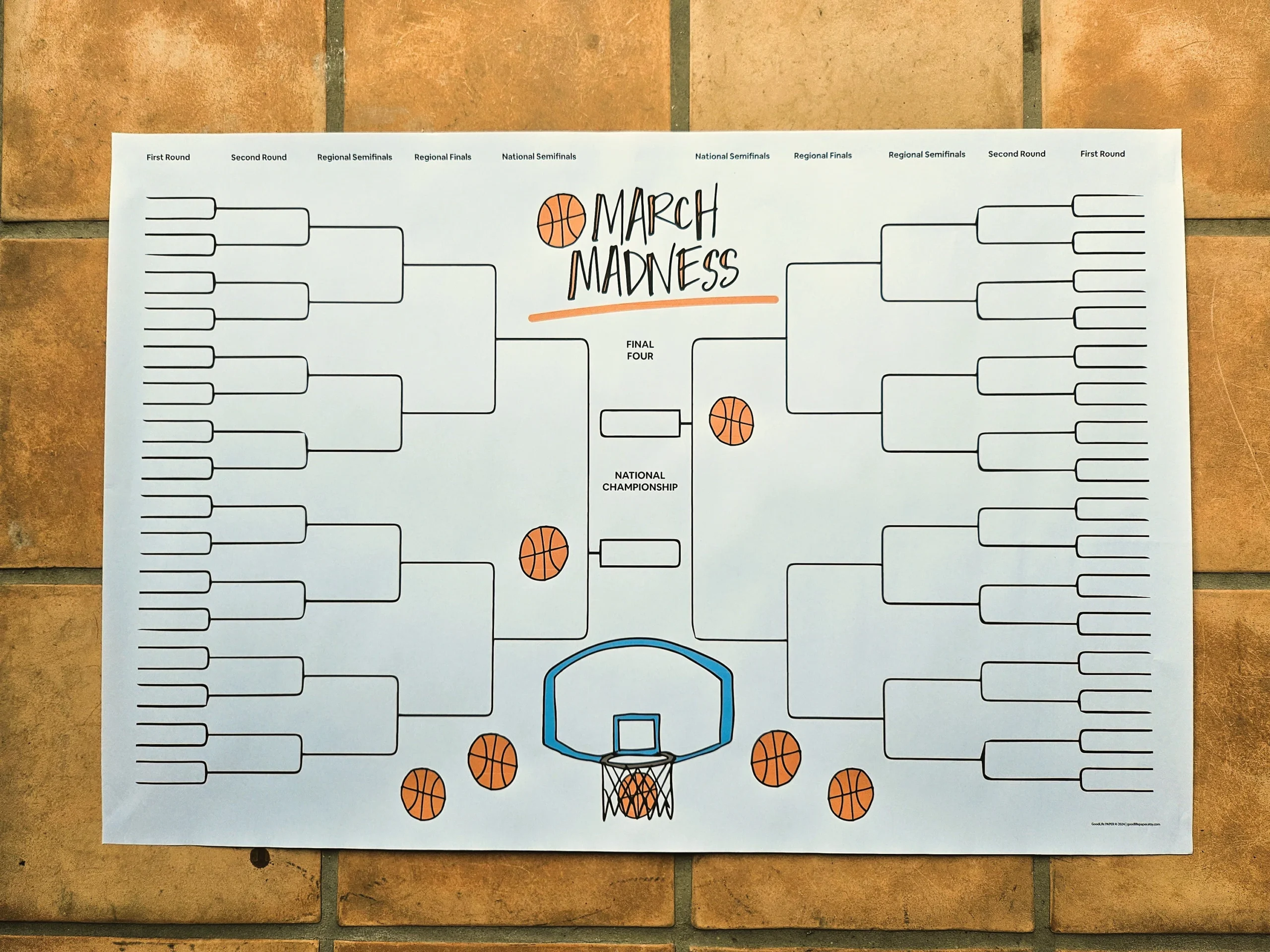 Ncaa Bracket Blank Printable 2026