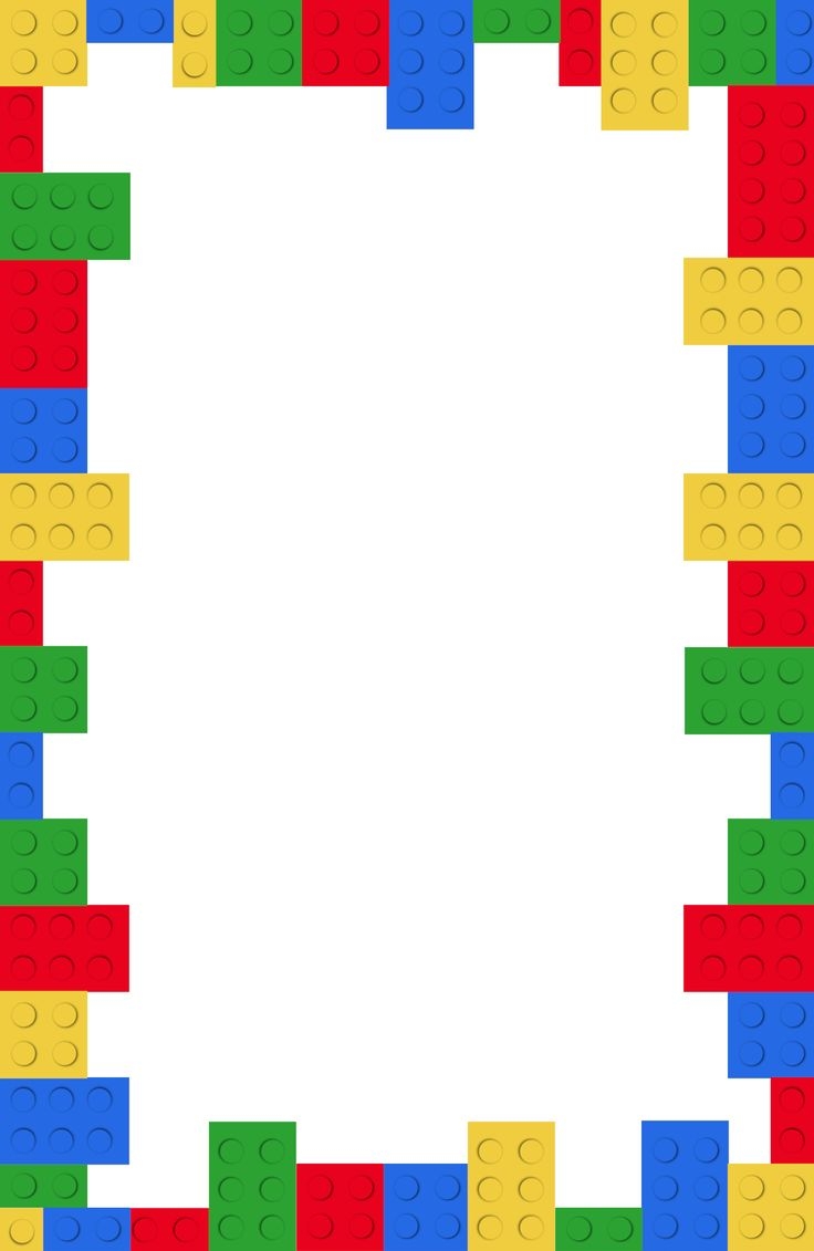 Lego Invitation blank Paper Trail Design