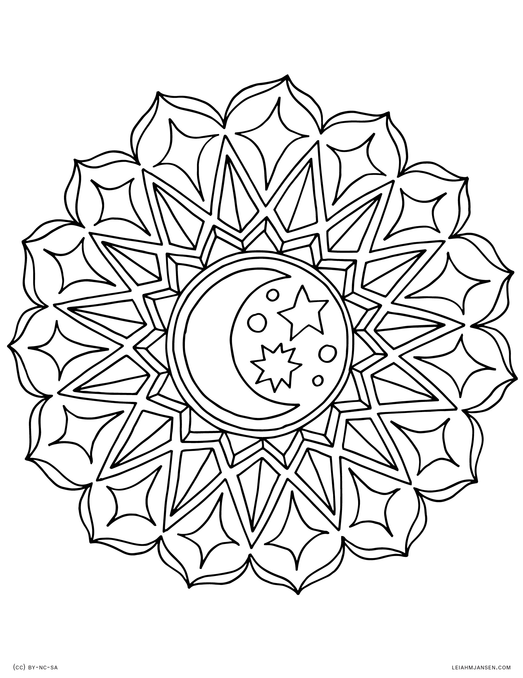 Blank Mandala Template Printable
