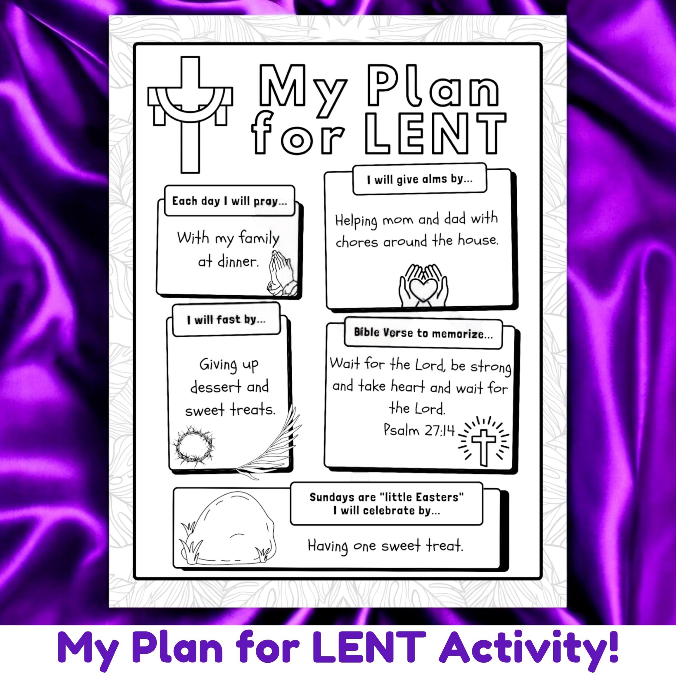 Catholic Lent Printable Blank Footprints