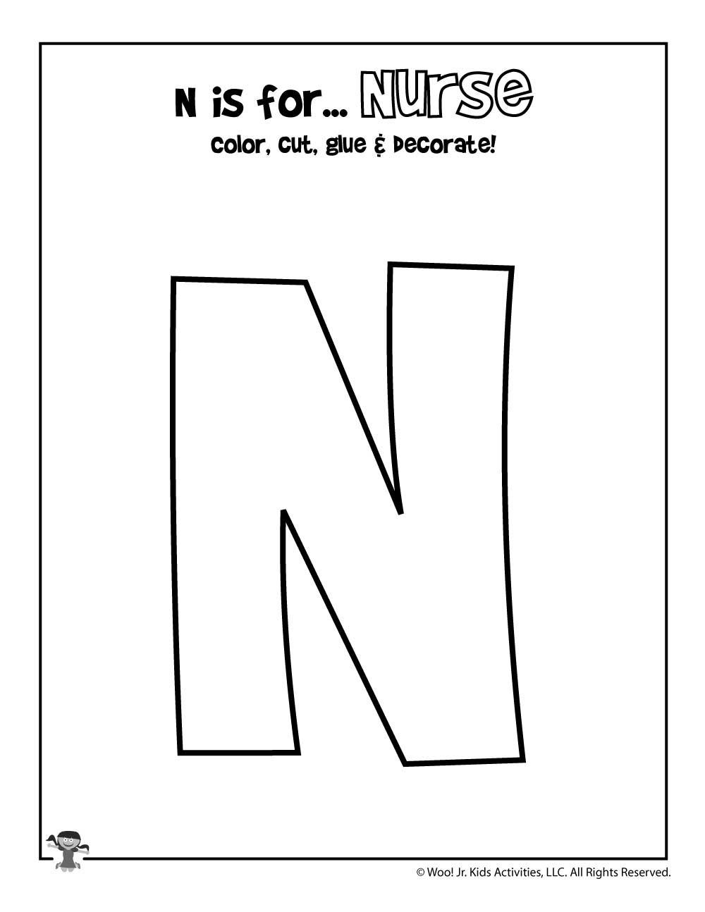 Letter N Worksheets amp Crafts Woo Jr Kids Activities 