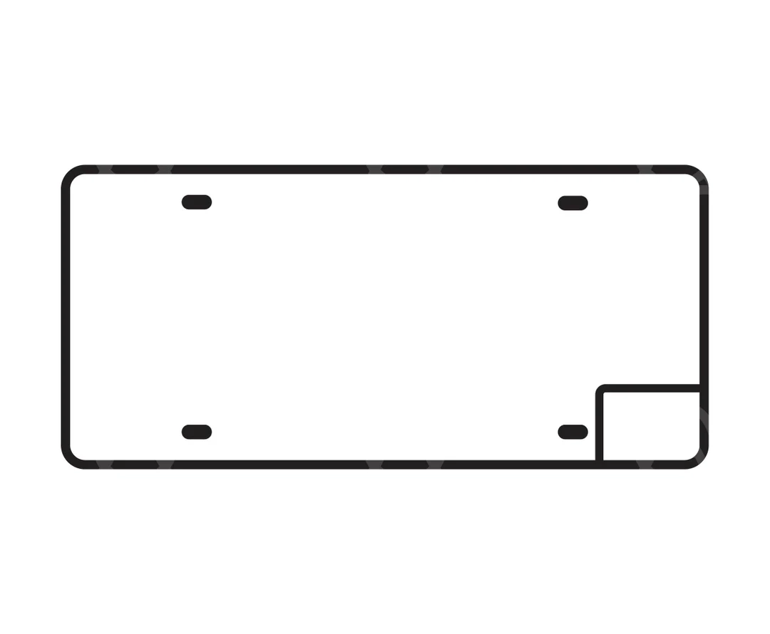 Blank License Plate Template Printable