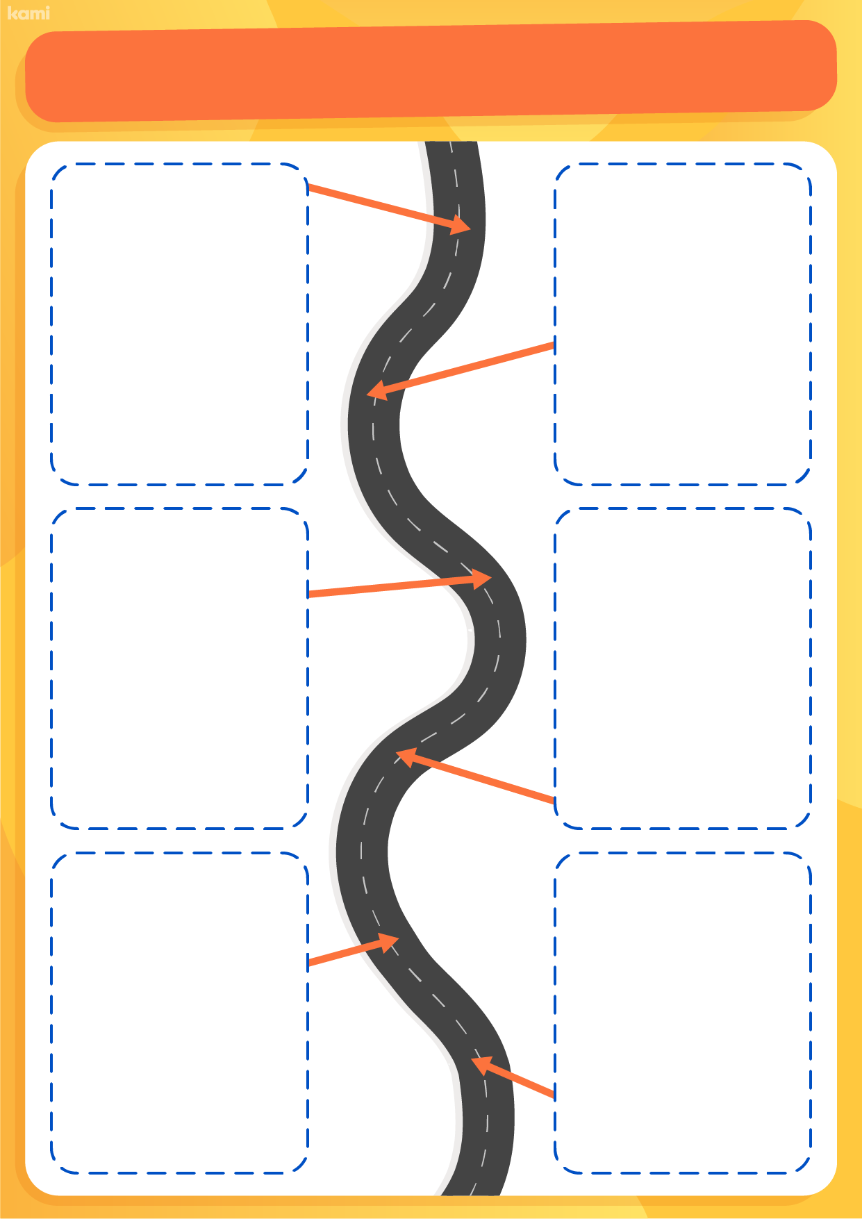 Life Map Portrait Blank For Teachers Perfect For Grades 10th 