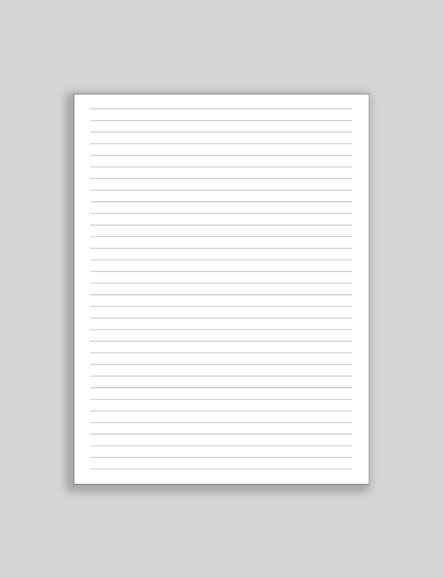 Free Printable Blank Lined Paper
