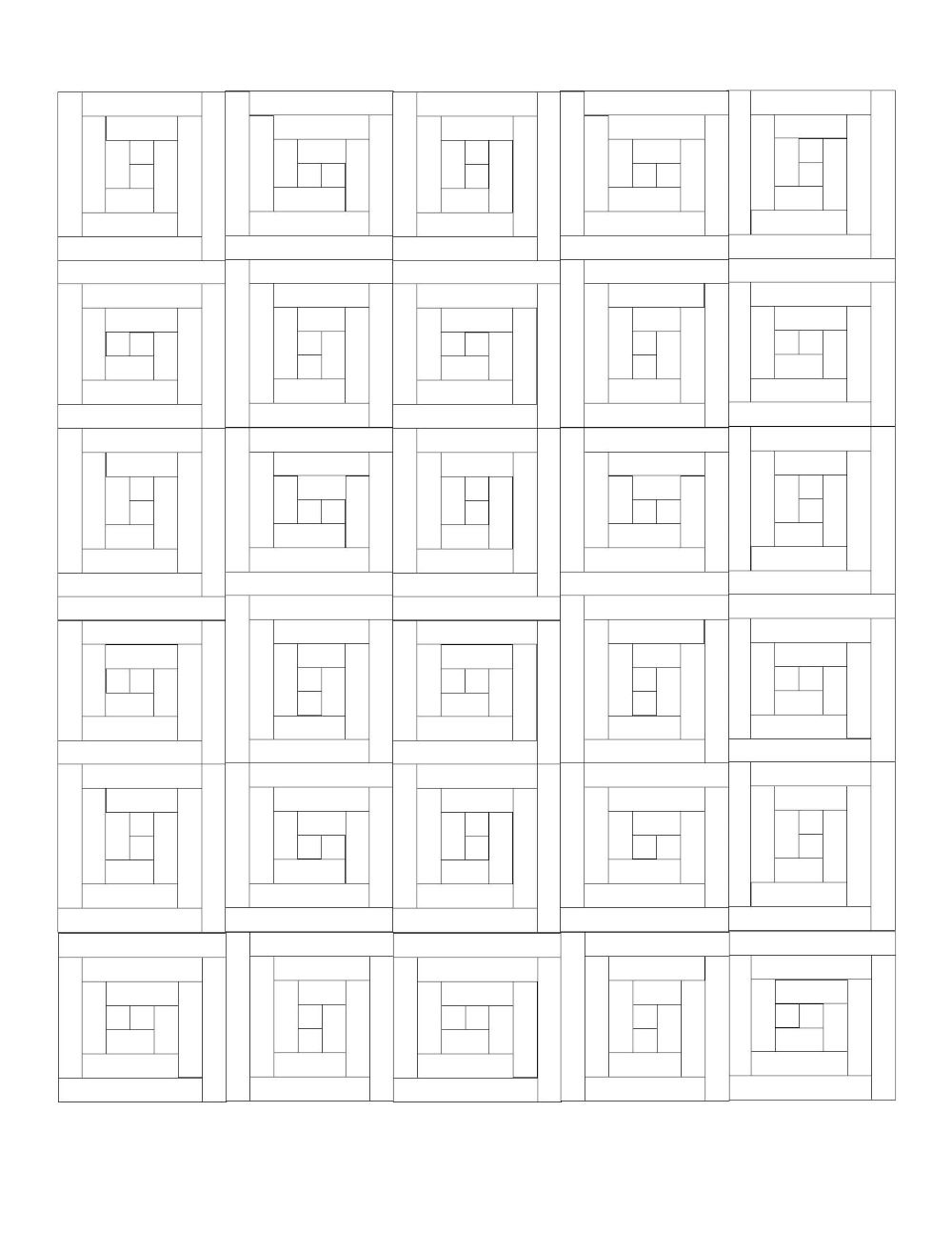 log cabin quilt block svg files 10 sizes fabric ninja