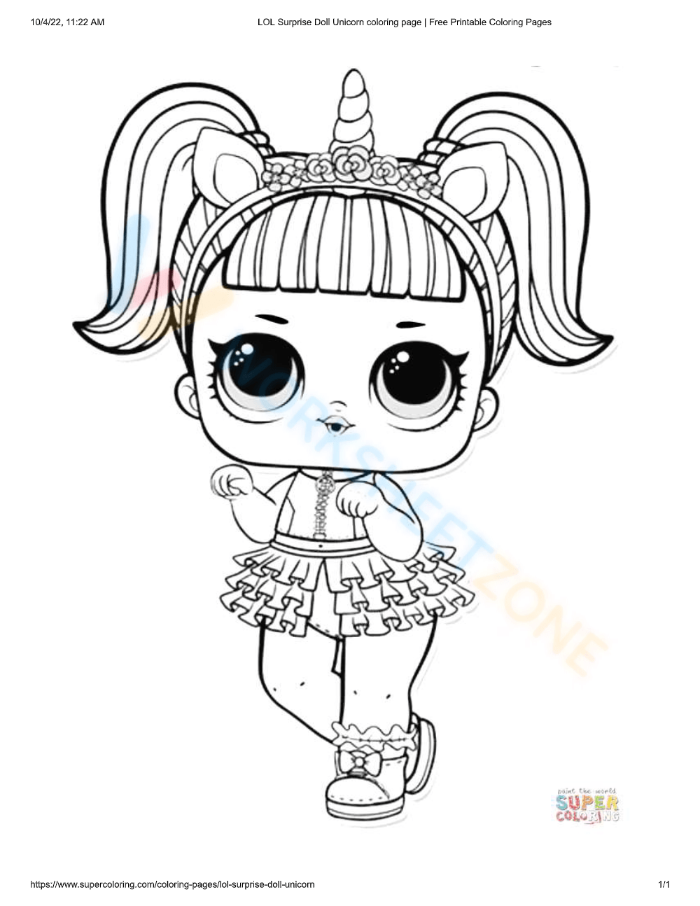 Lol Dolls Pictures To Color And Print LOL Surprise Dolls Coloring 