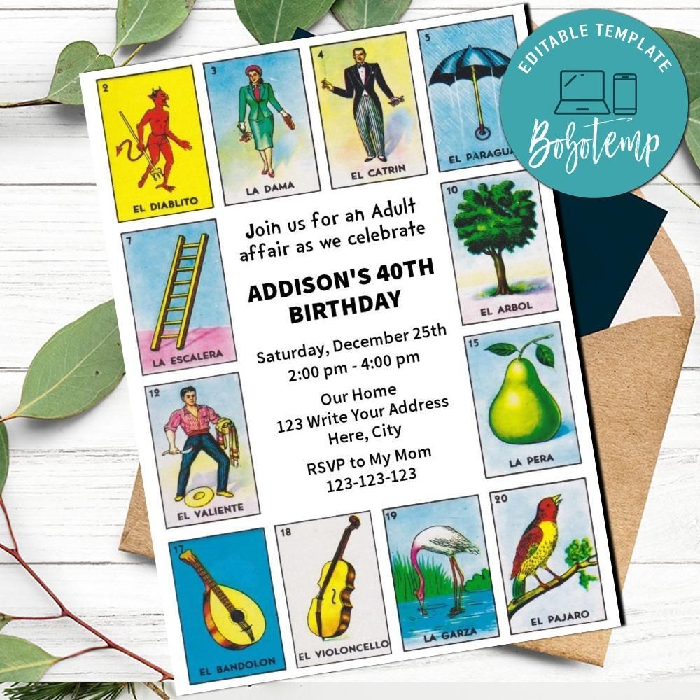 Free Printable Blank Loteria Template