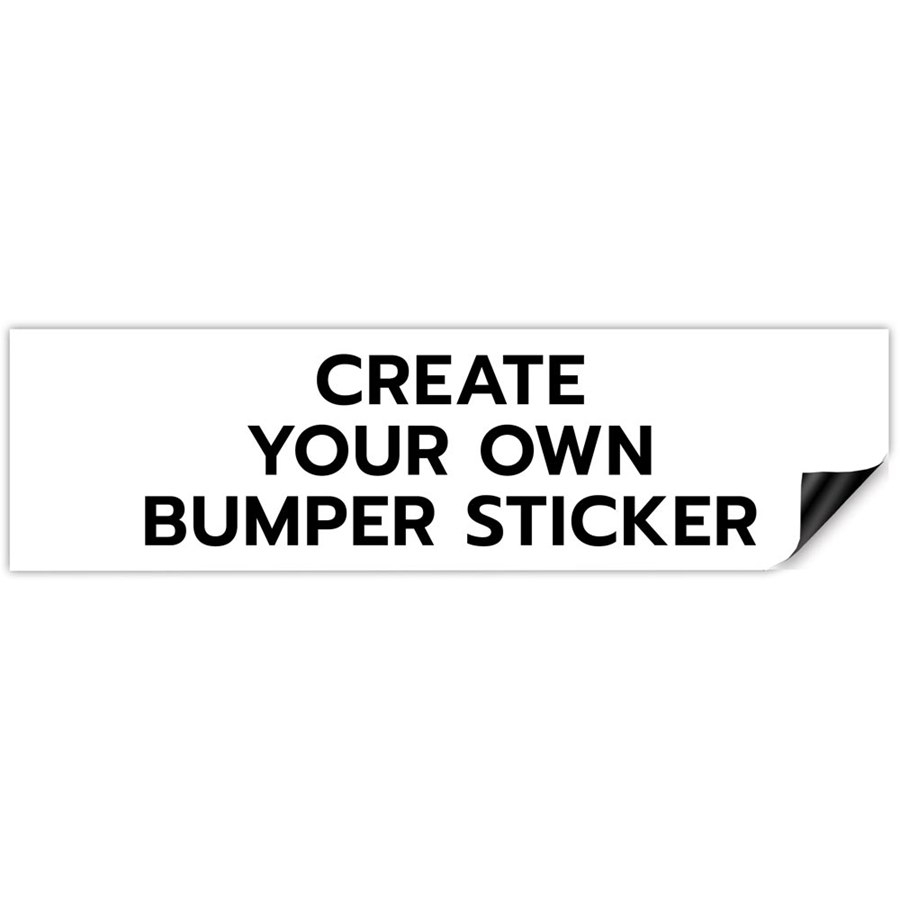 Magnetic Bumper Sticker By 123Print