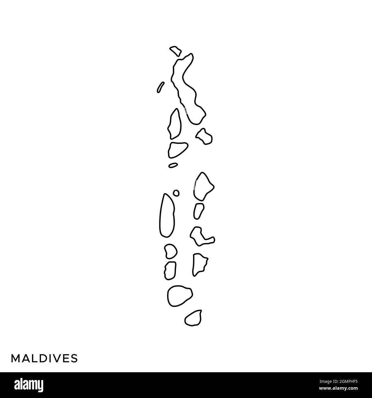 Maldives Map Vector Black And White Stock Photos amp Images Alamy