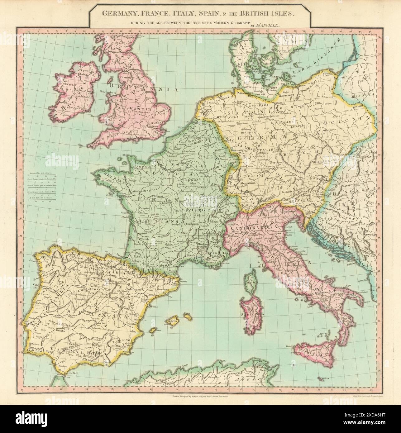 Map 1815 Europe Fotos Und Bildmaterial In Hoher Aufl sung Alamy