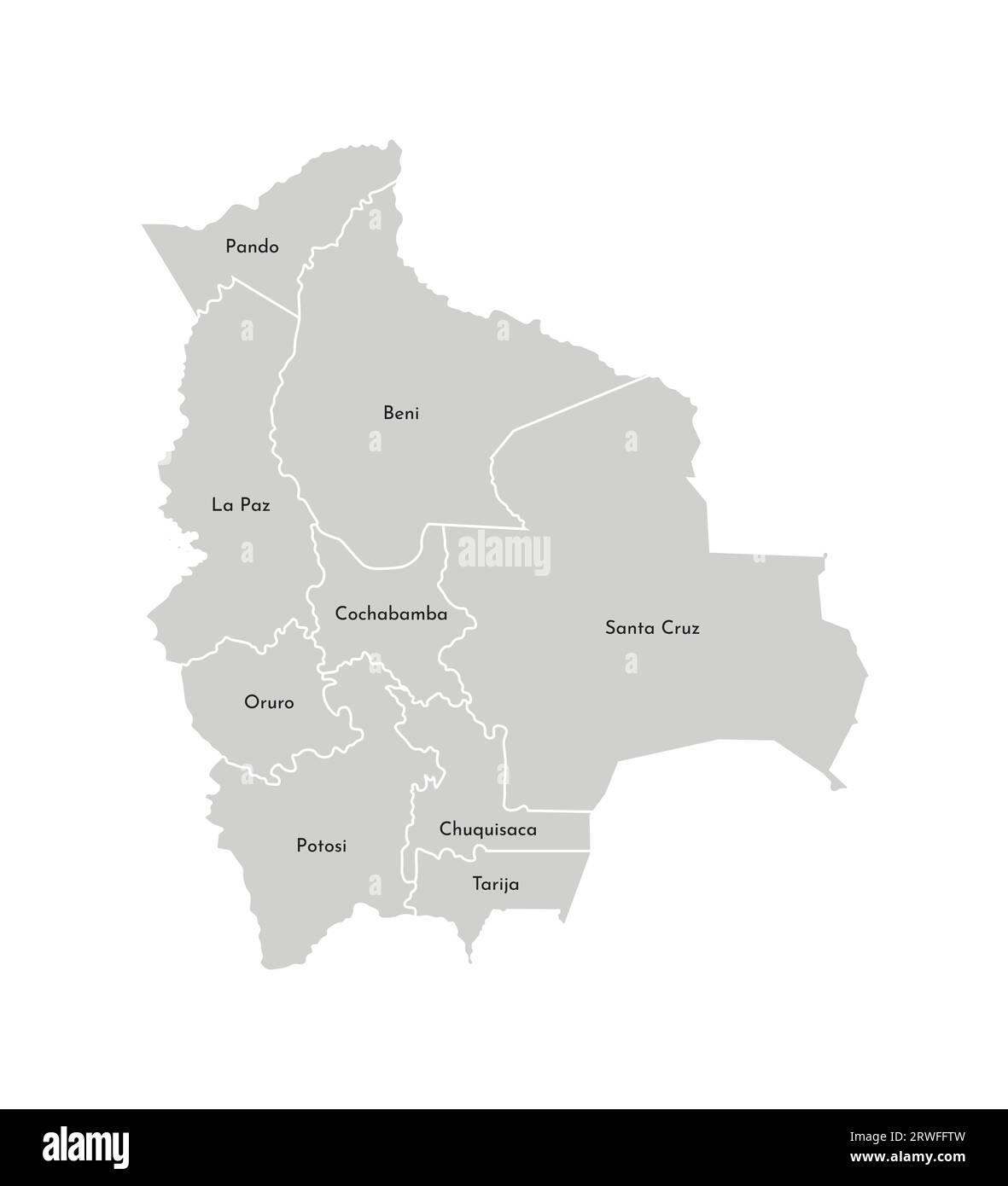Blank Map Of Bolivia Printable