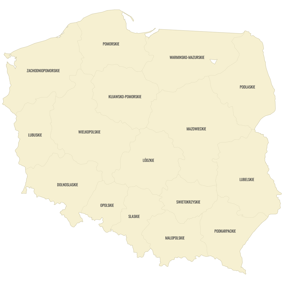 Map Of Poland Provinces Ultimaps