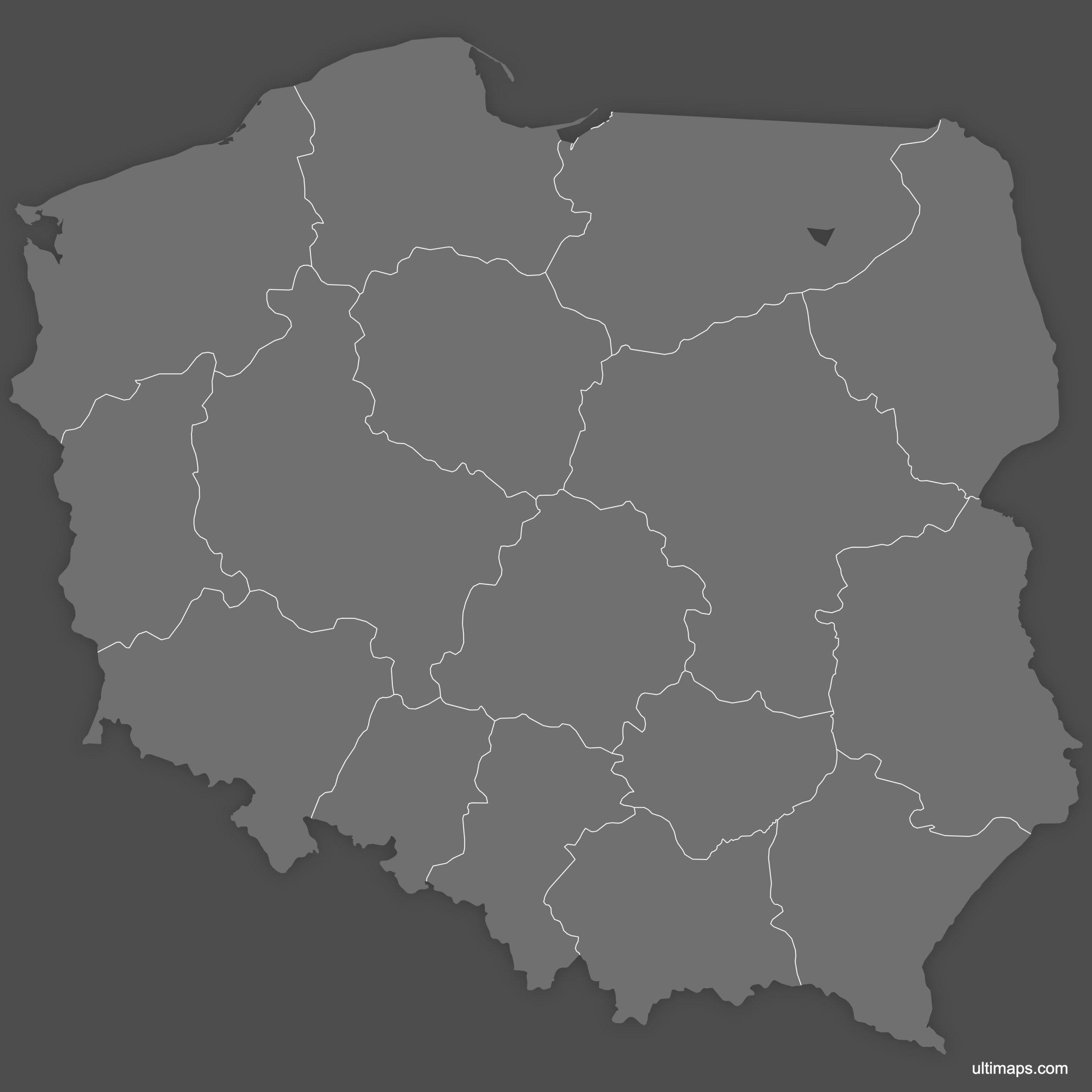 Map Of Poland Provinces Ultimaps