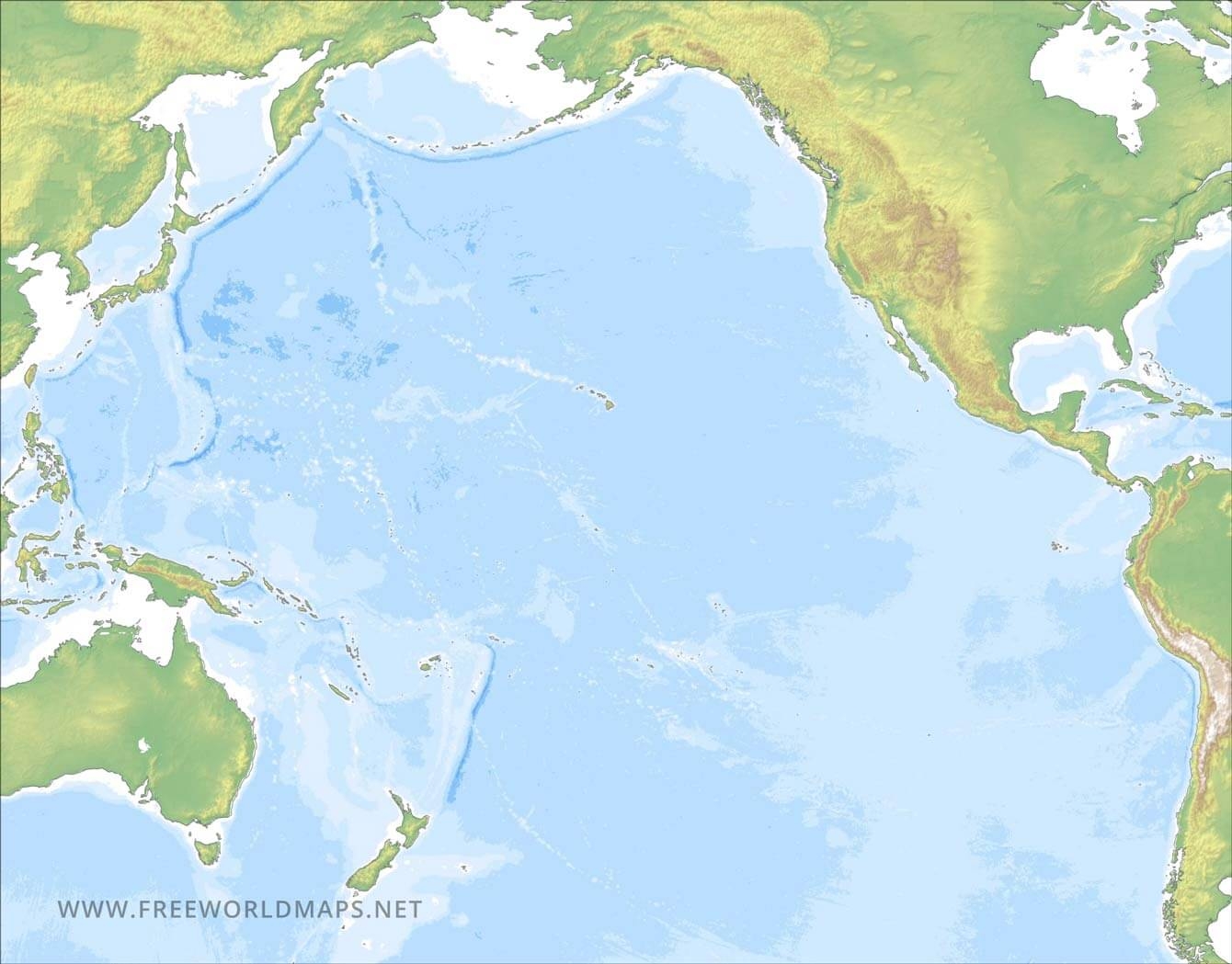 Blank Map Of Seas Printable