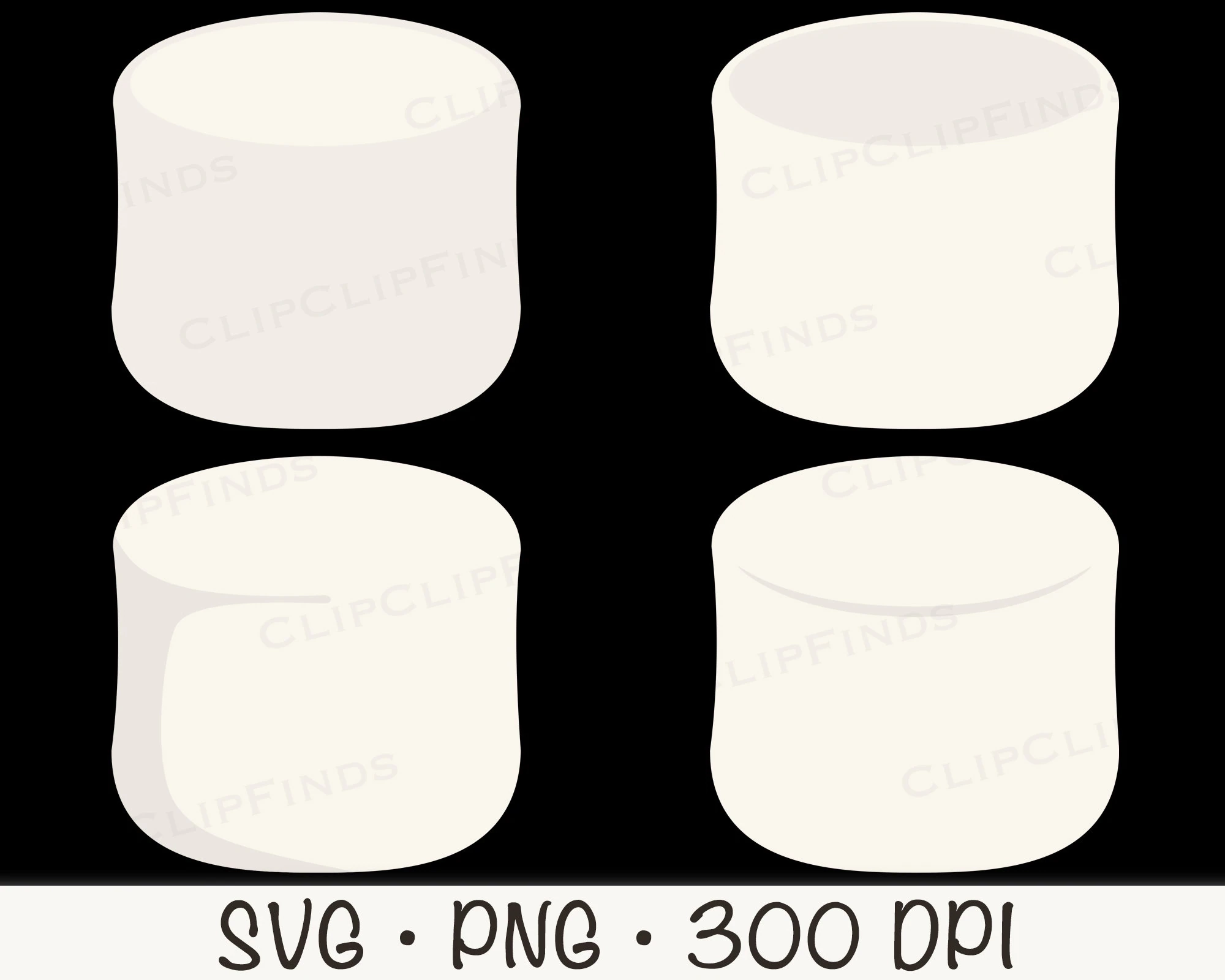 Marshmallow Vector Etsy Australia