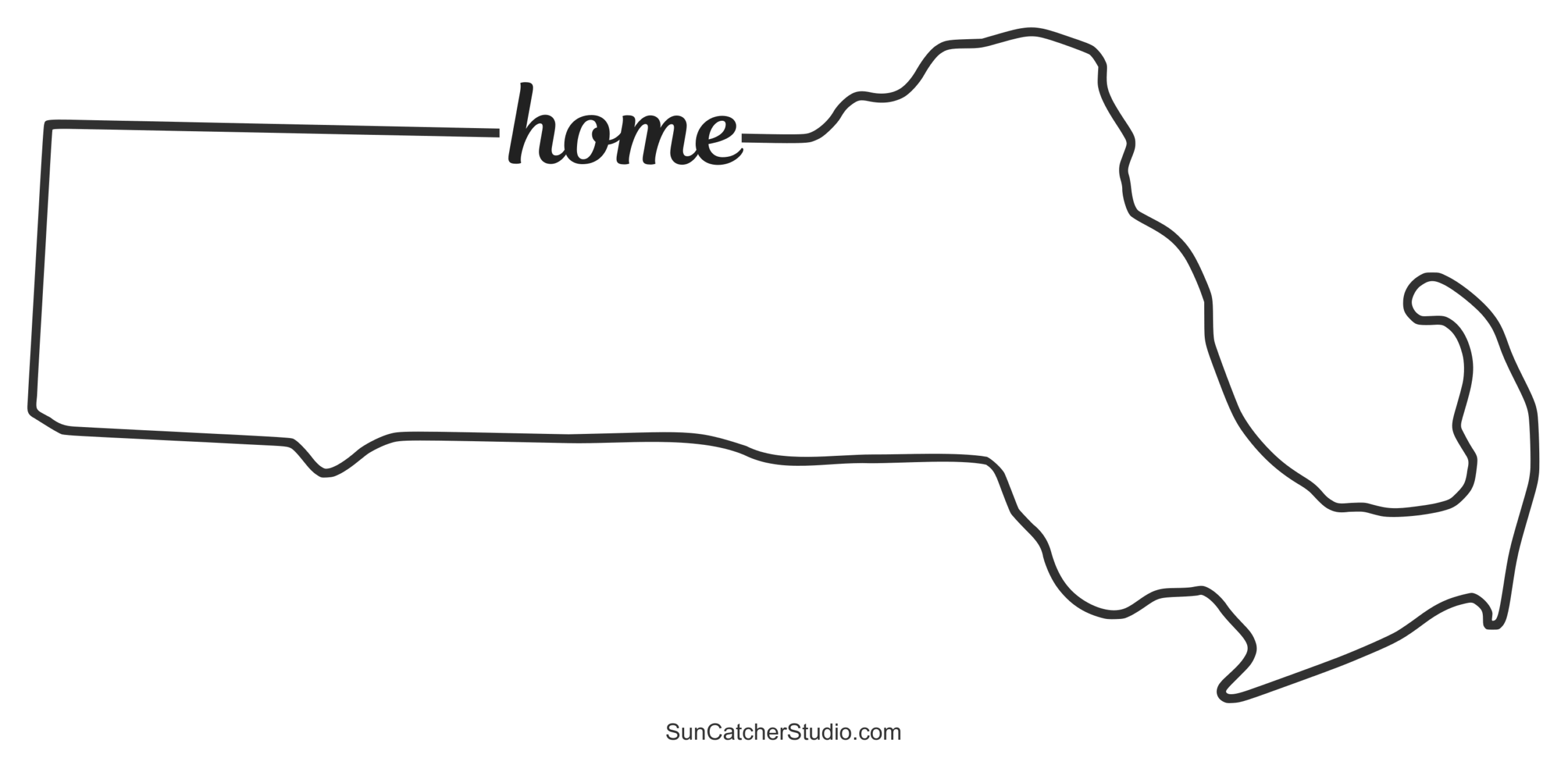 Blank Map Of Massachusetts Printable
