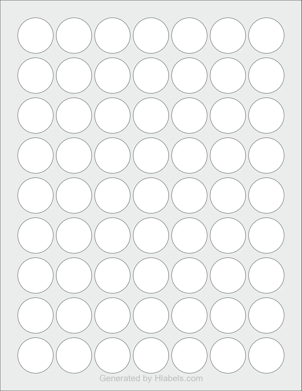 MaxGear Template 6450 Round Label Template Print Online Instantly