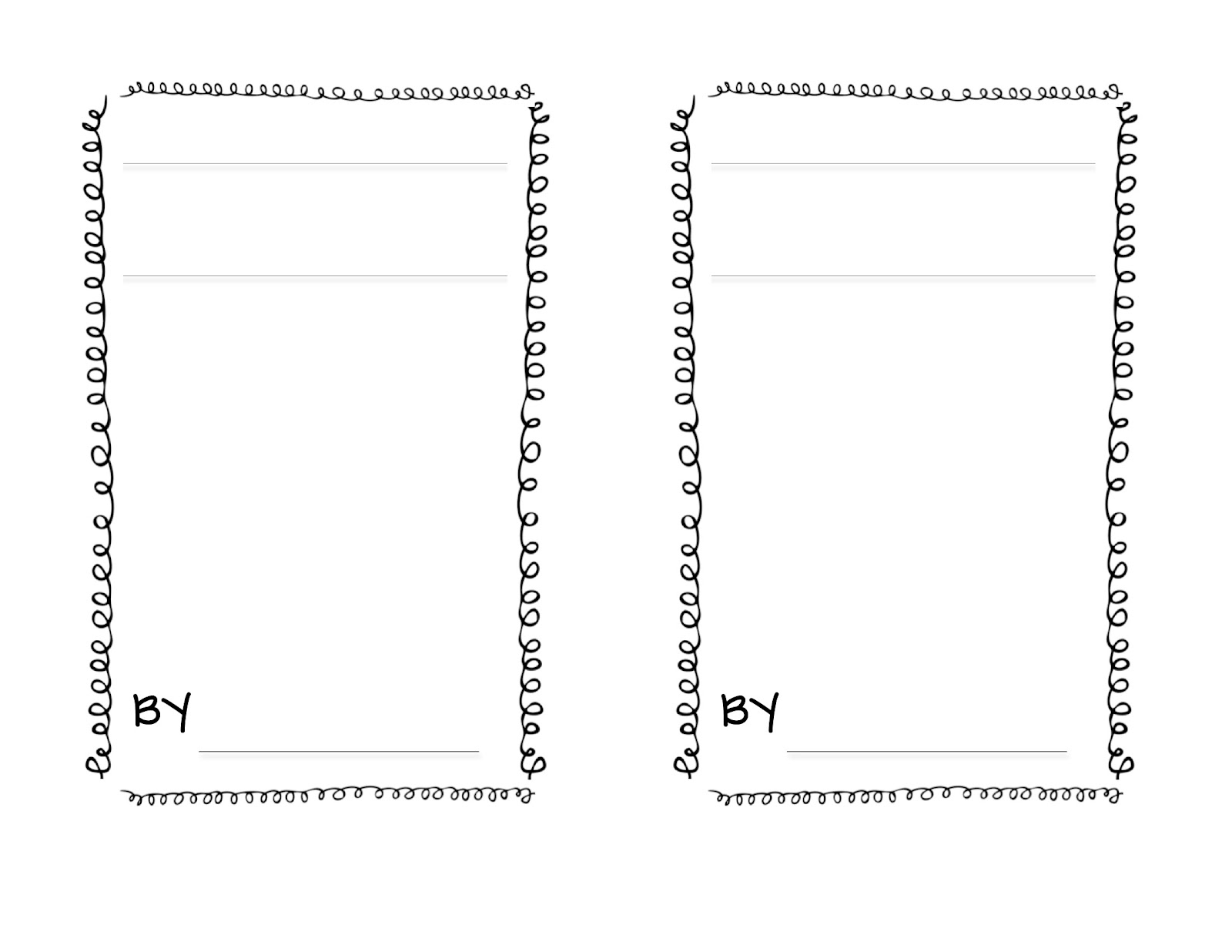 Printable Blank Books