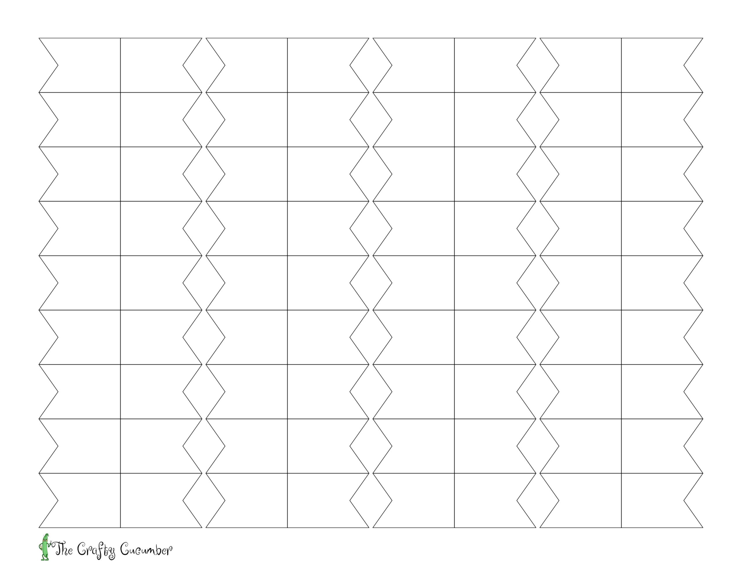 Blank Flags Template Free Printable
