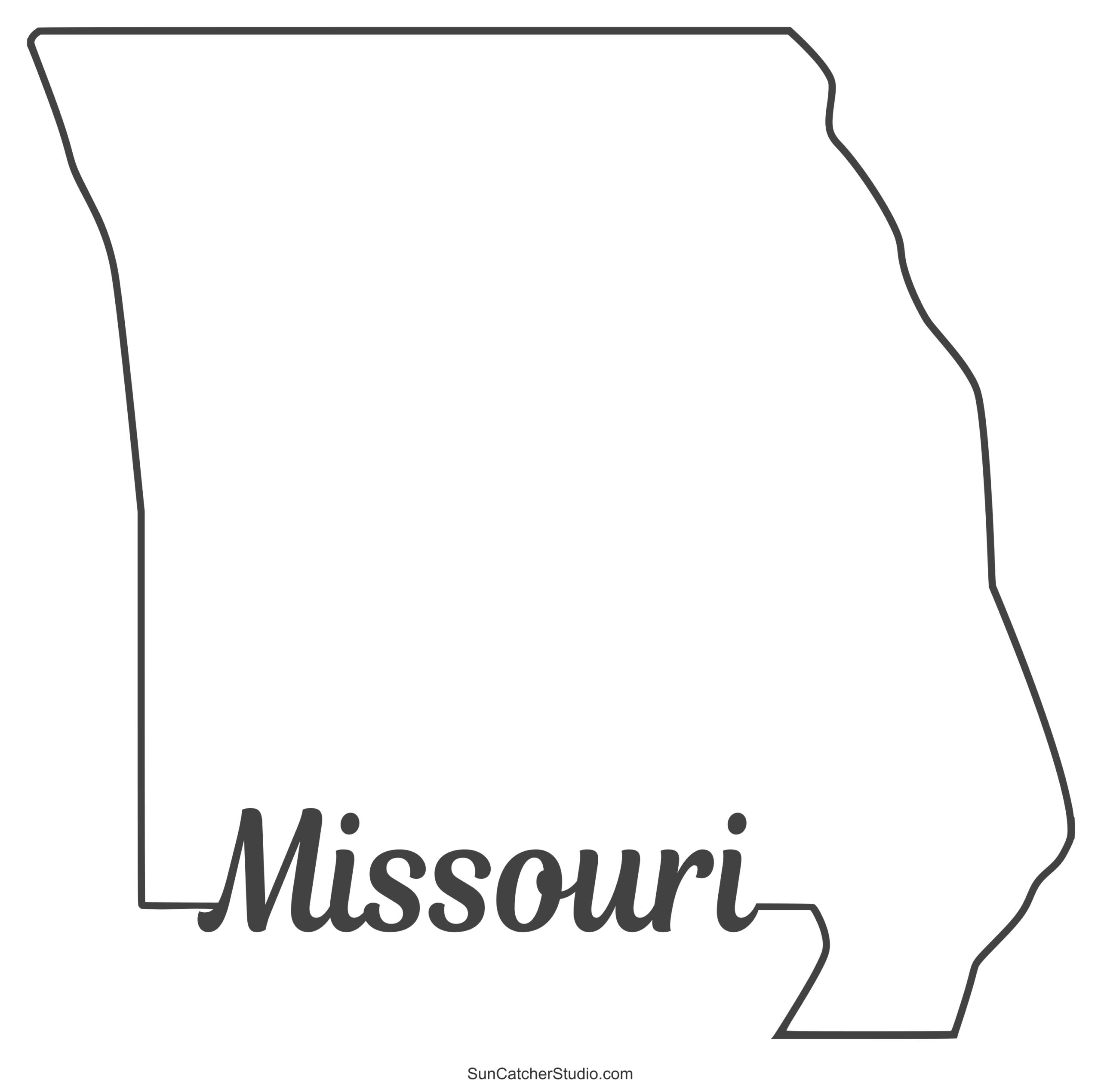 Blank Missouri Map Printable