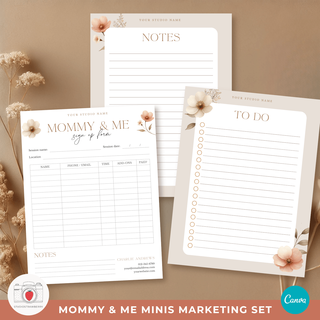 Photo Session Blank Free Printable