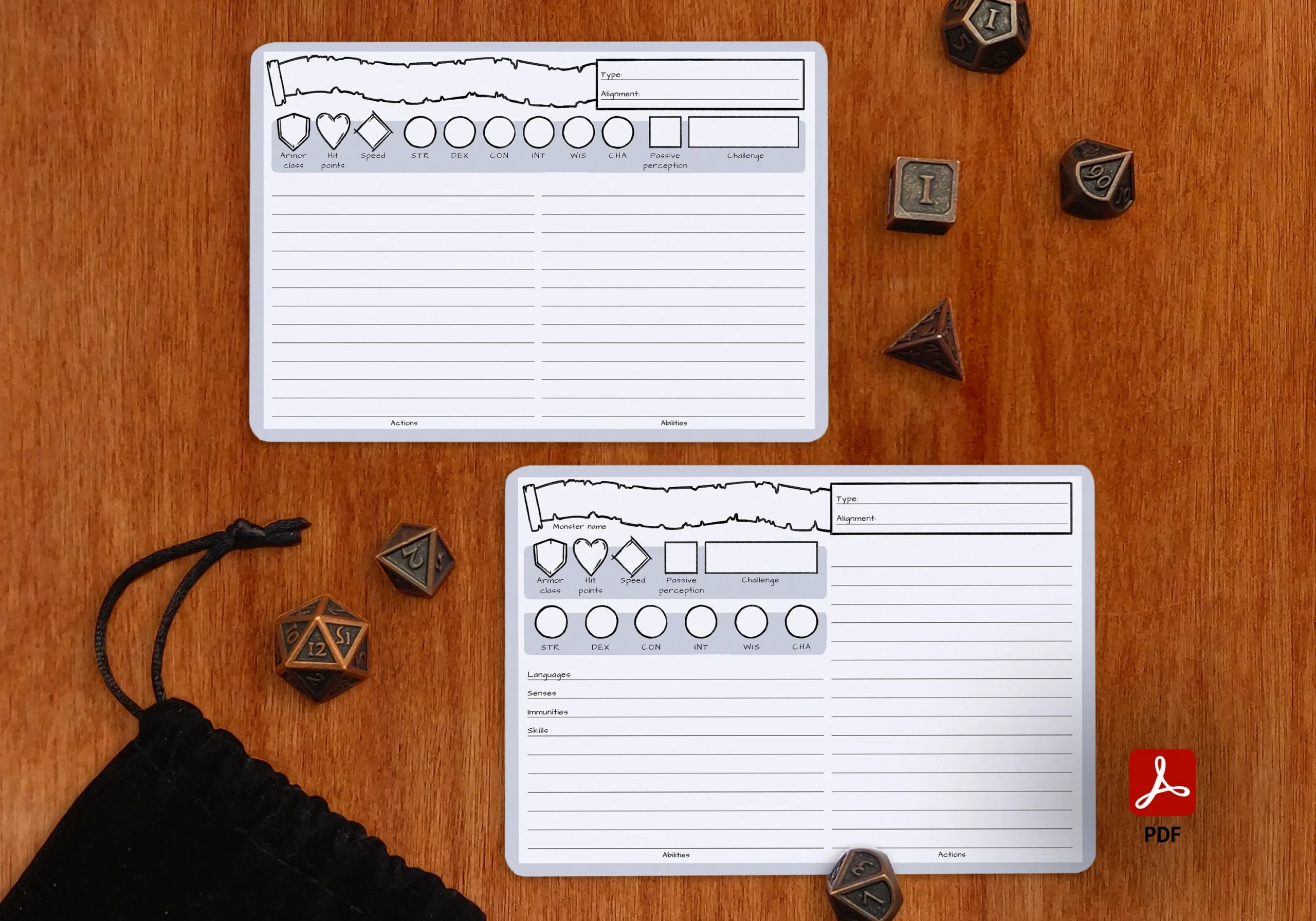 Skylander Blank Evy Printables