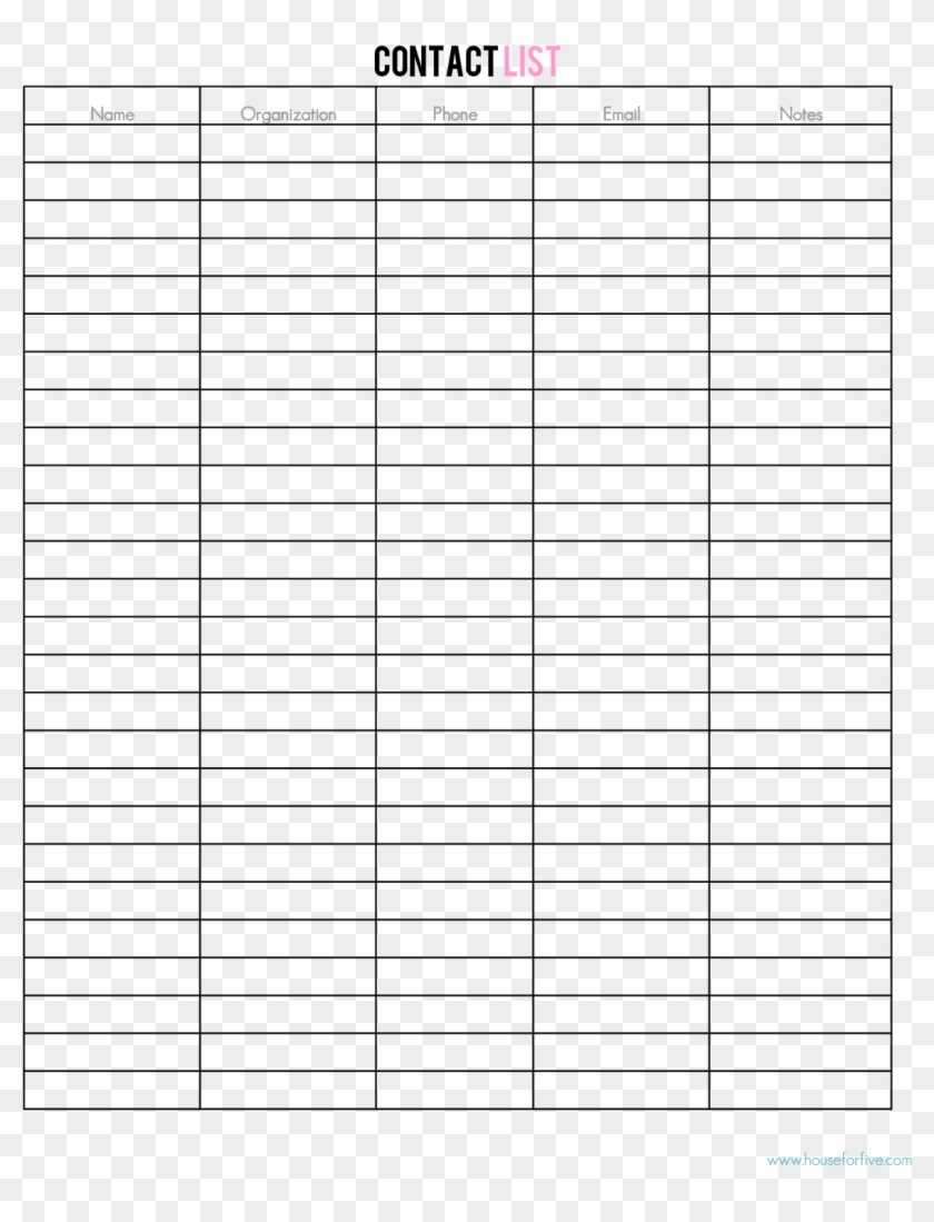 Moving Contact List 0 1 237 1 600 Pixels Household Blank 