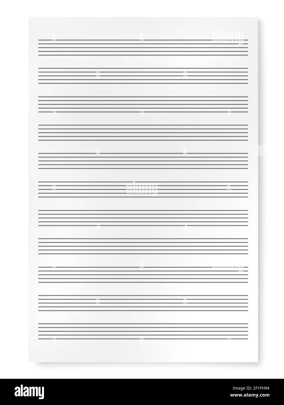 Blank Composition Paper Printable Clarinet