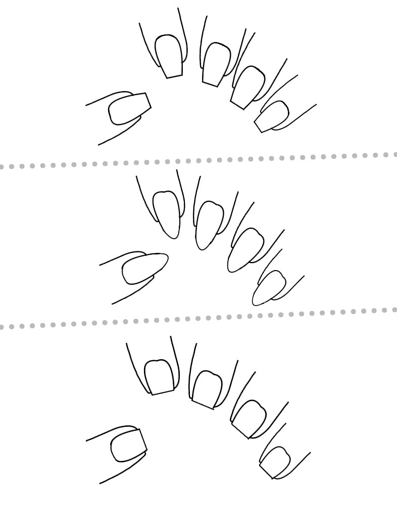 Blank Nails Printable