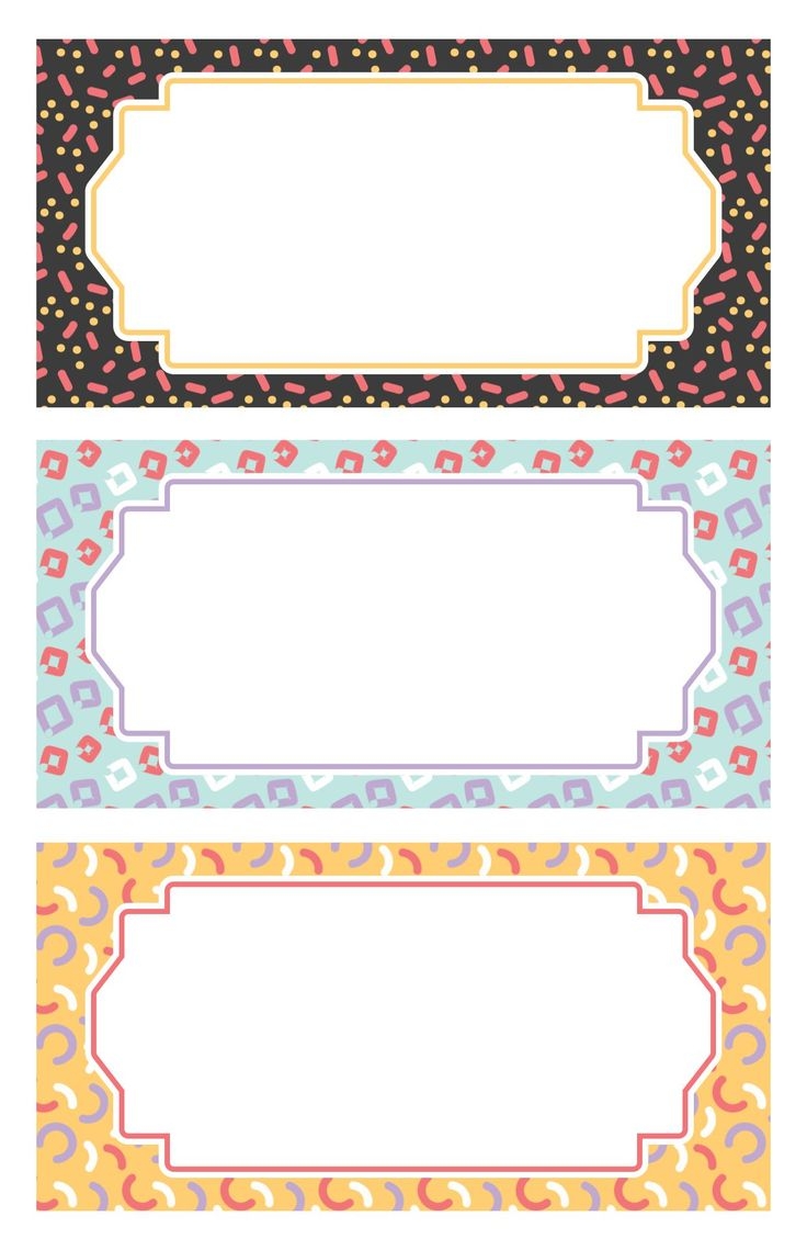 Blank Name Tag Printables