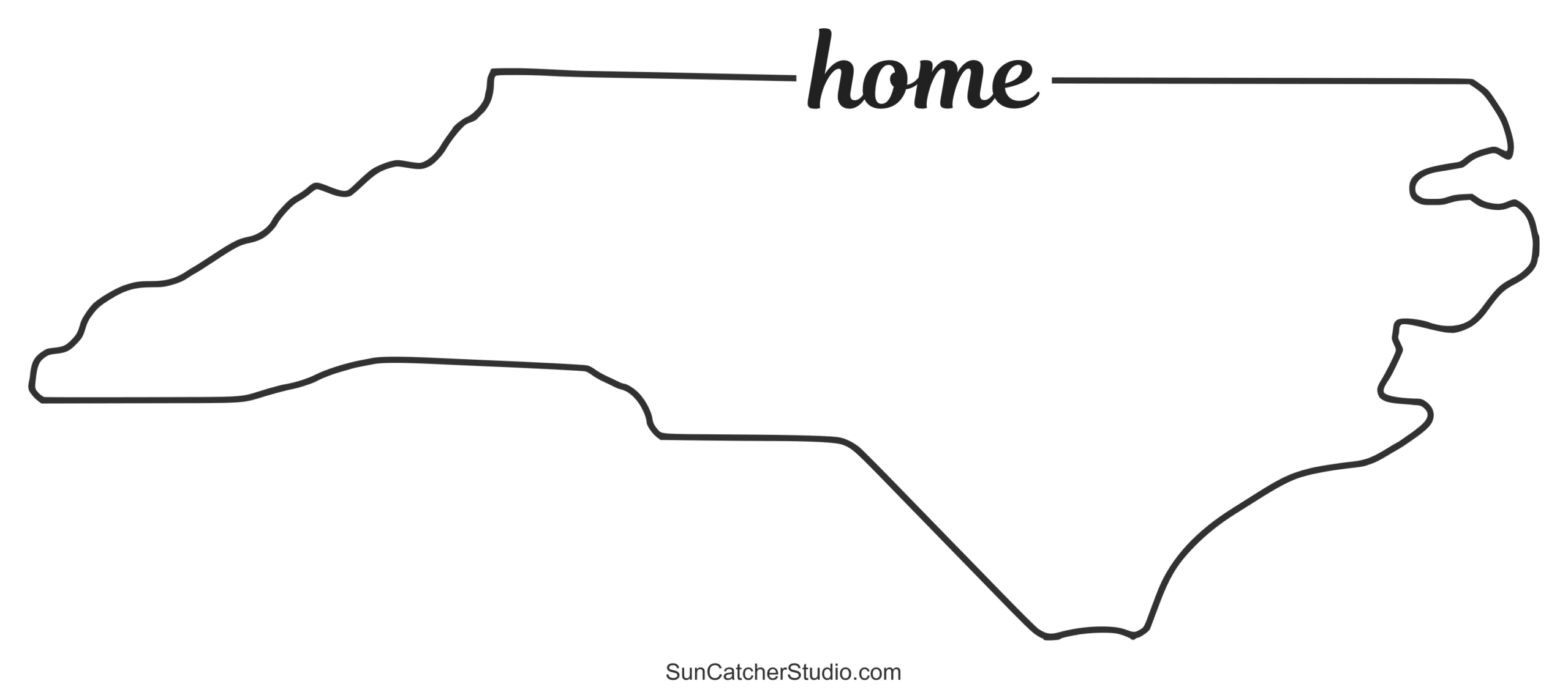 Printable Nc Blank Map