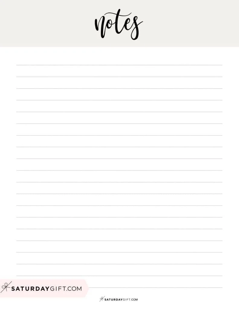 Blank Printable Happy Notes