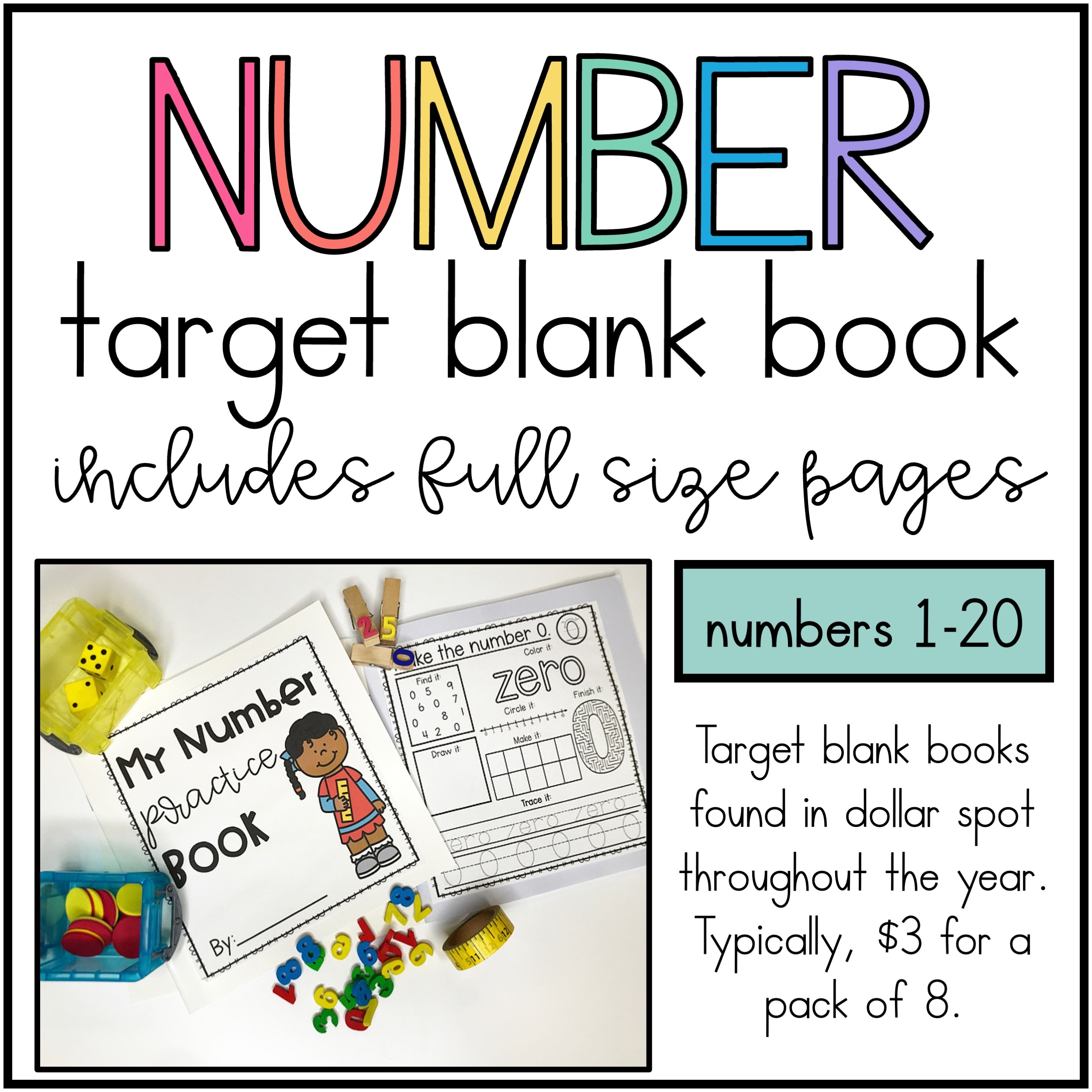 Numbers 0 20 Counting Worksheet For Target Blank Books Move 
