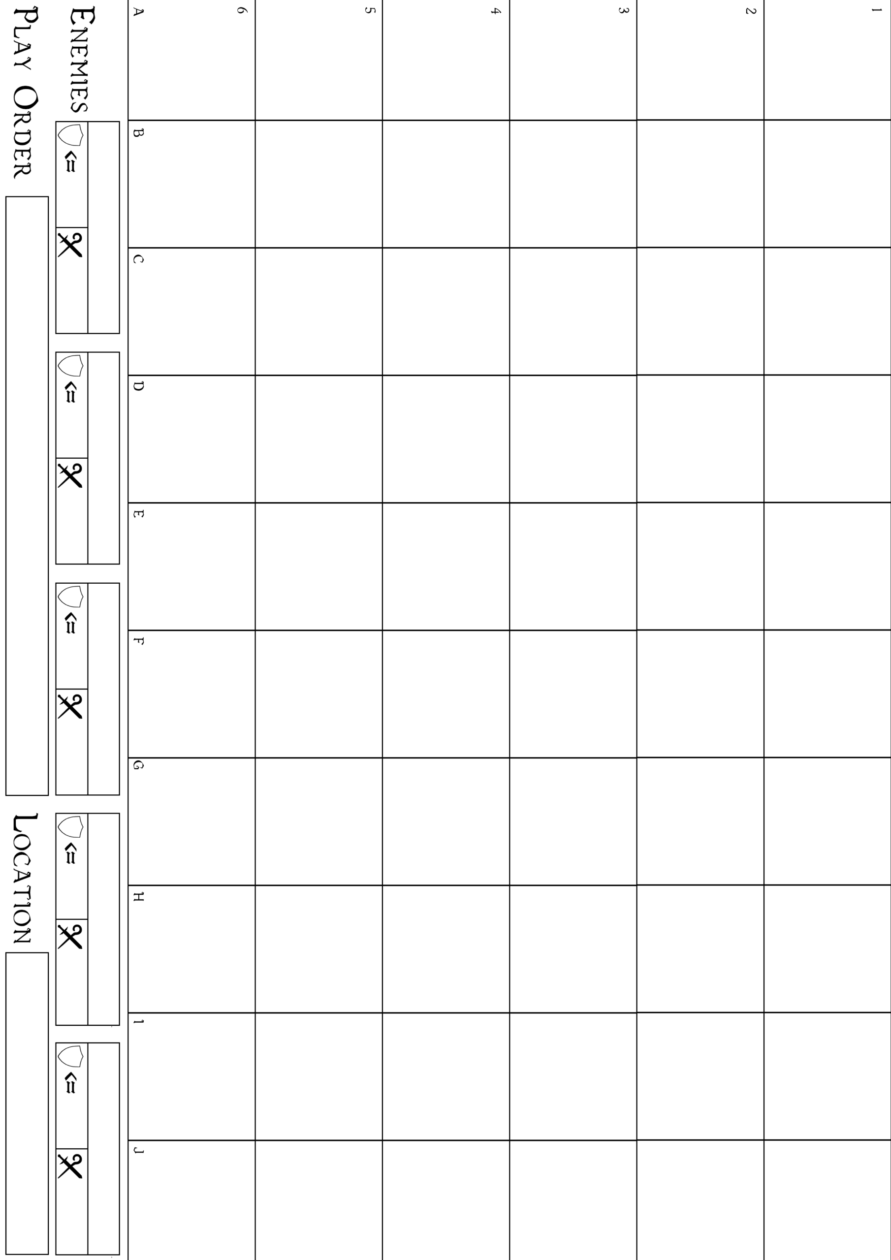 Printable Tabletop Blank Battle Map