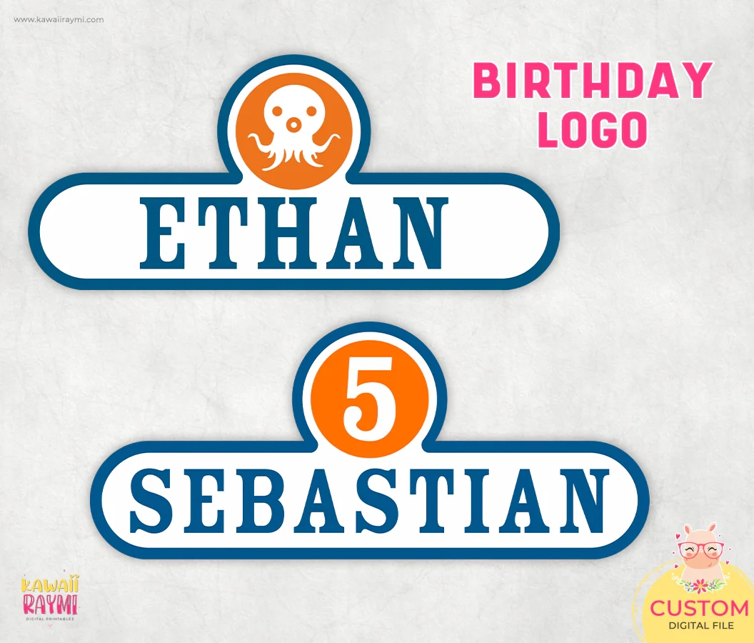 Octonauts Custom Logo Digital Octonauts Birthday Party
