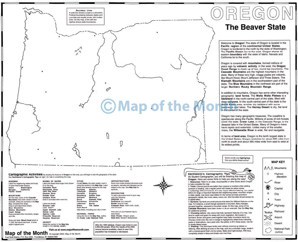 Oregon Map