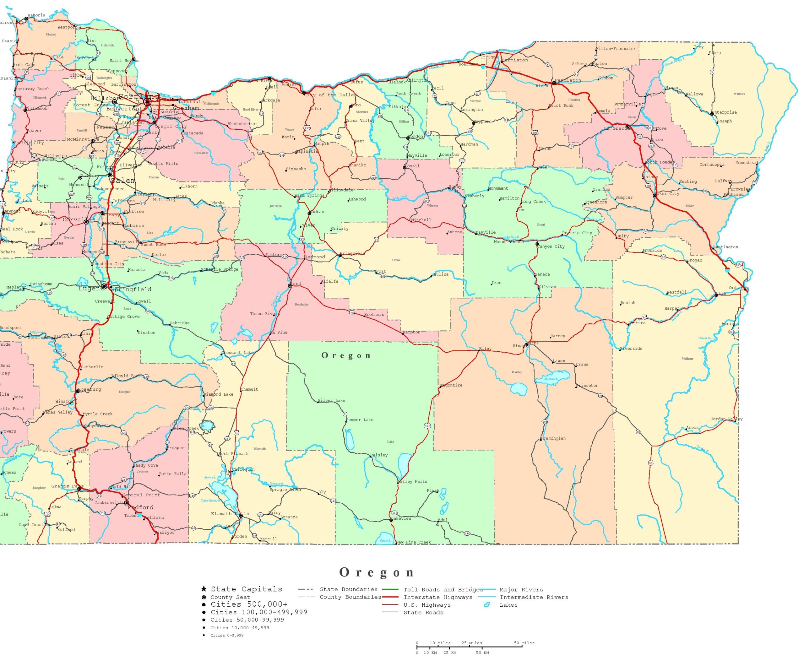 Oregon Trail Map Blank Printable